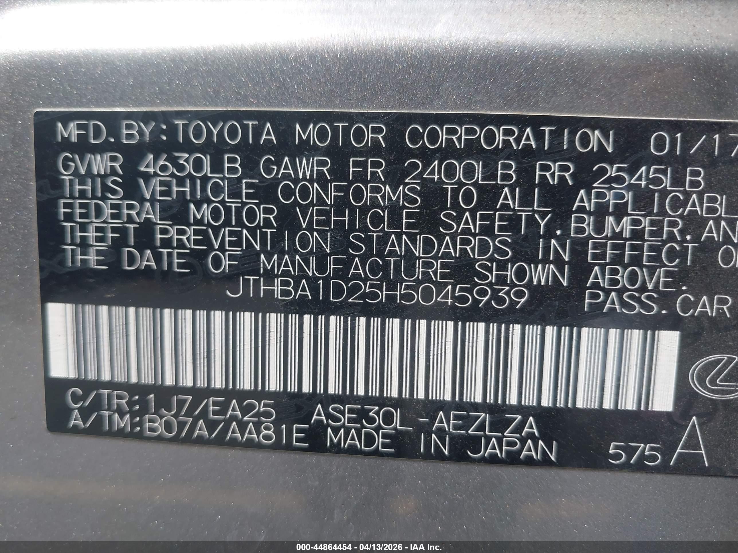 LEXUS IS image 9