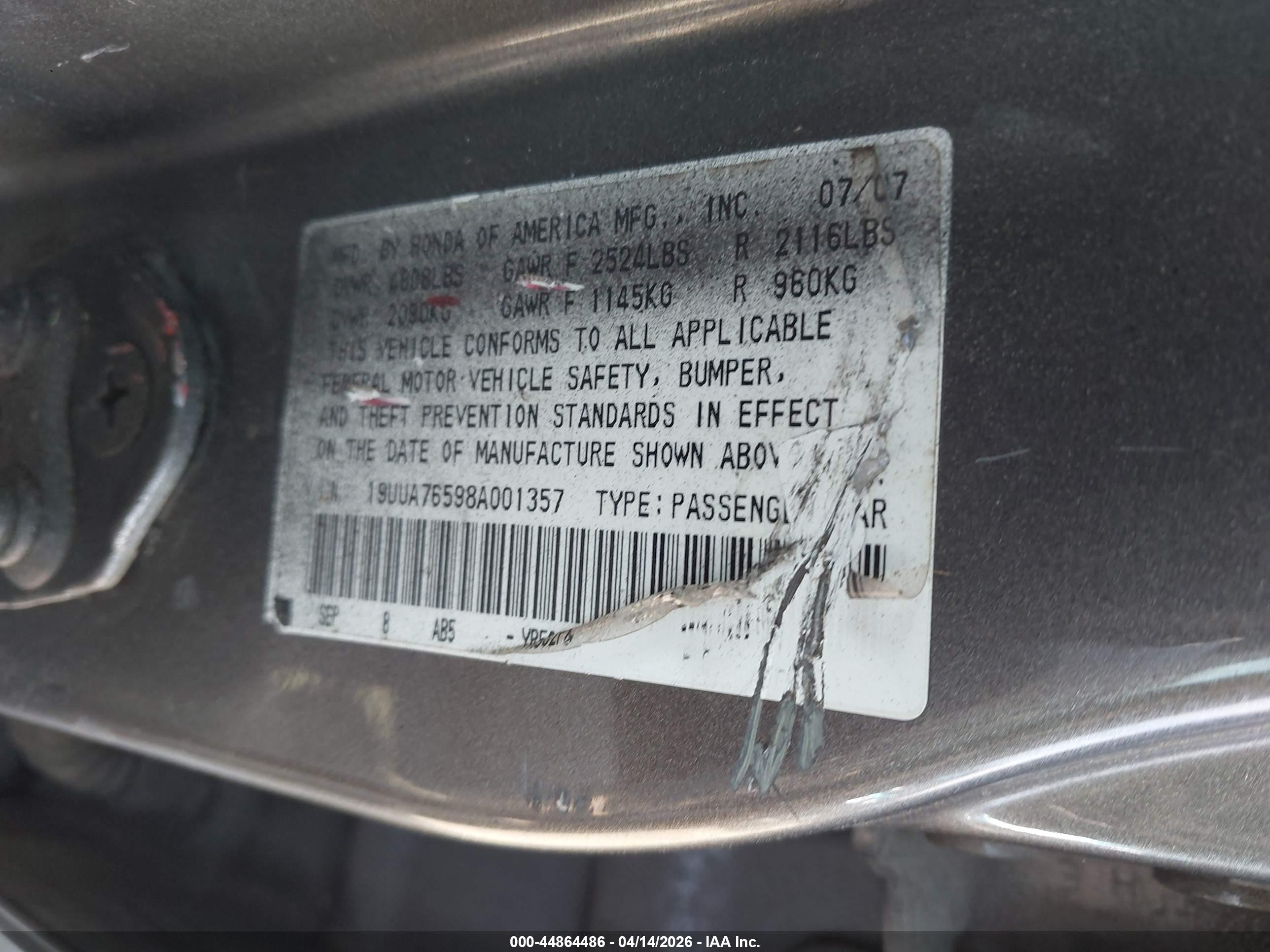 ACURA TL image 9