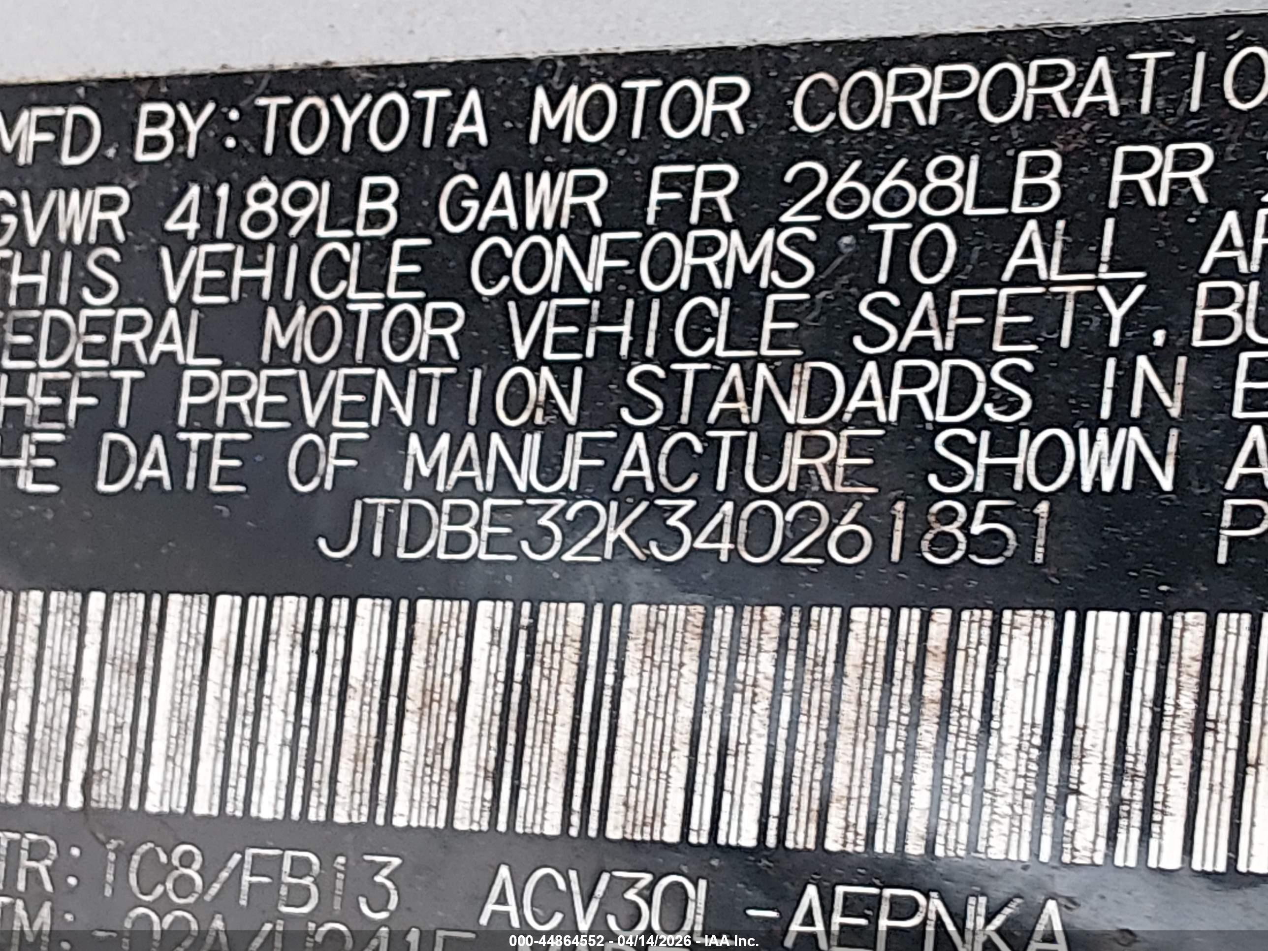 TOYOTA CAMRY image 9