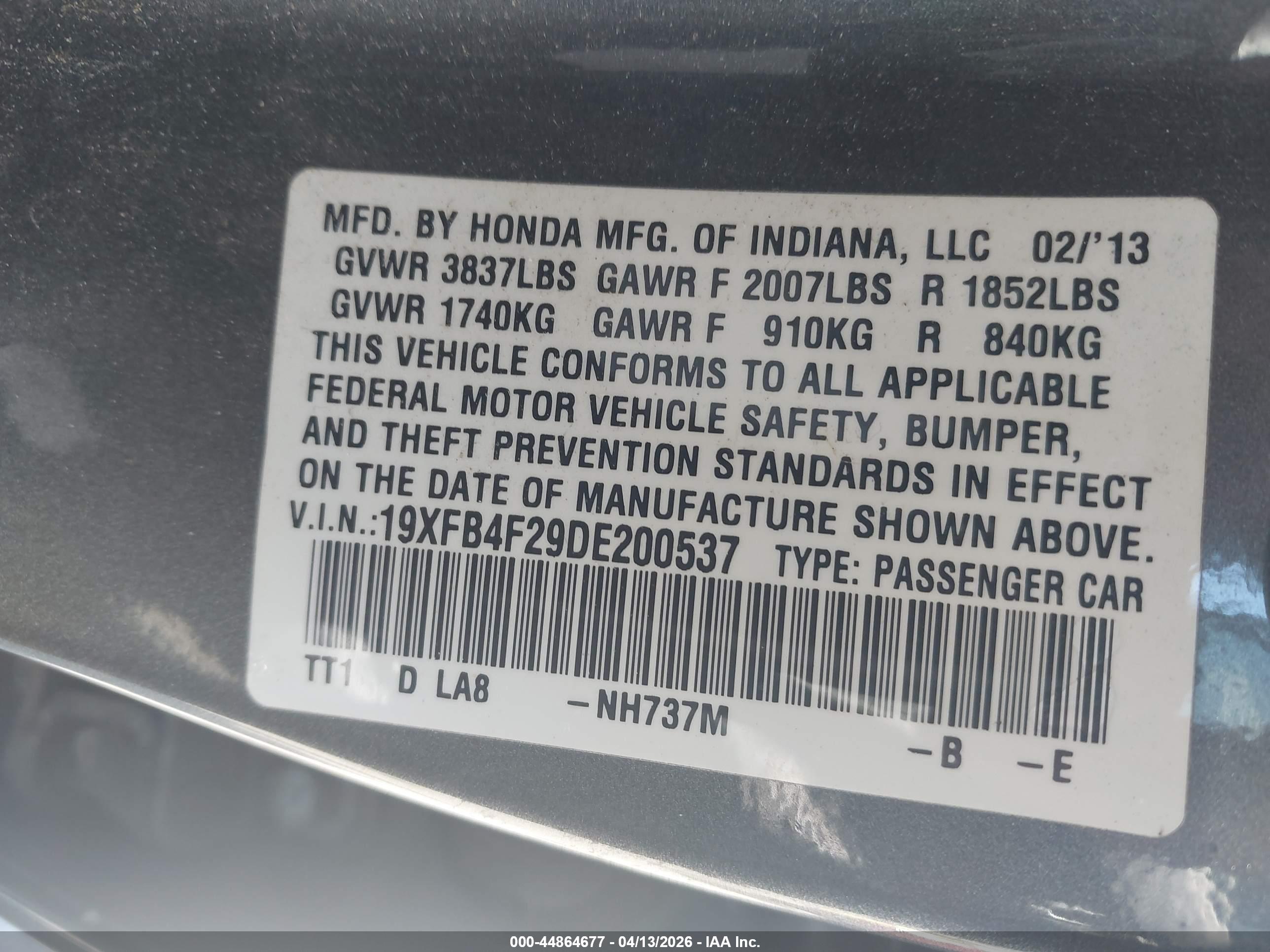 HONDA CIVIC image 9