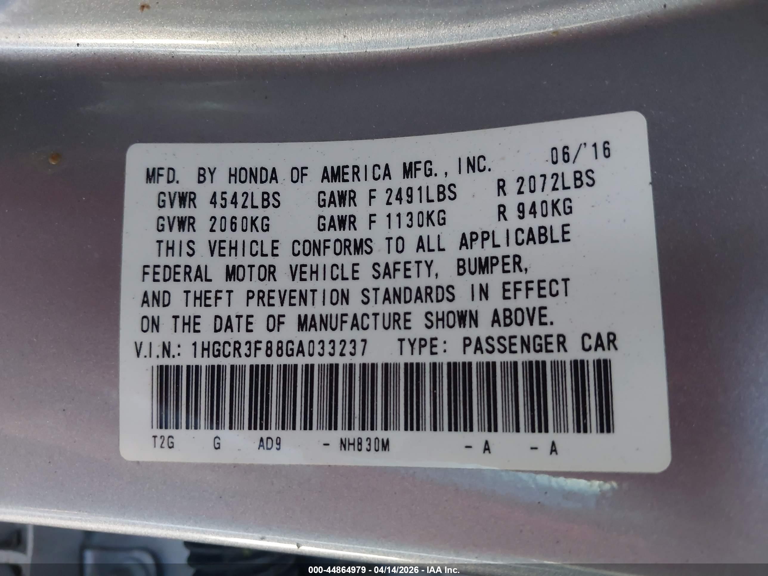 HONDA ACCORD image 9
