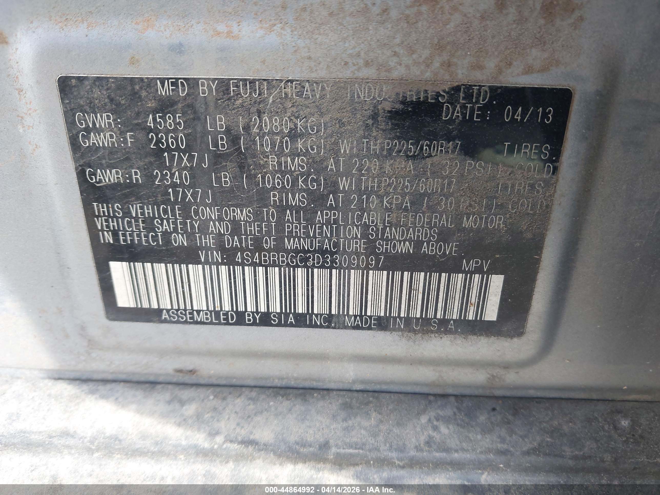 SUBARU OUTBACK image 9