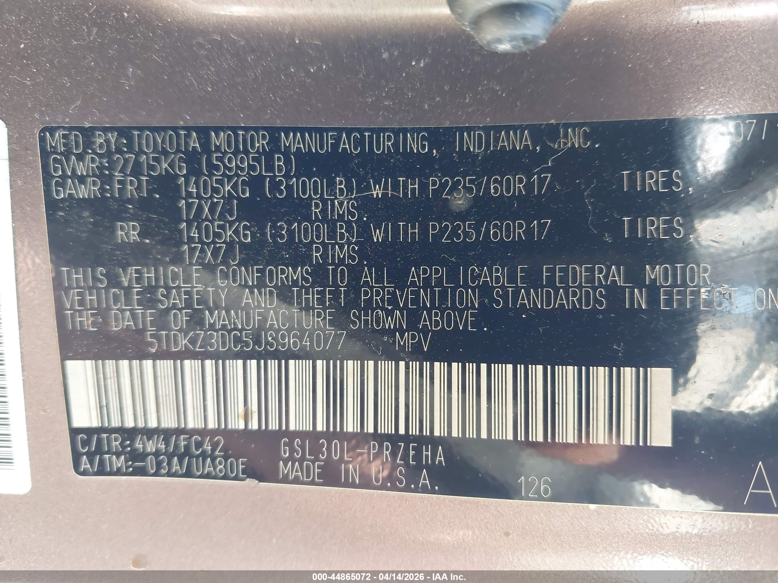 TOYOTA SIENNA image 9