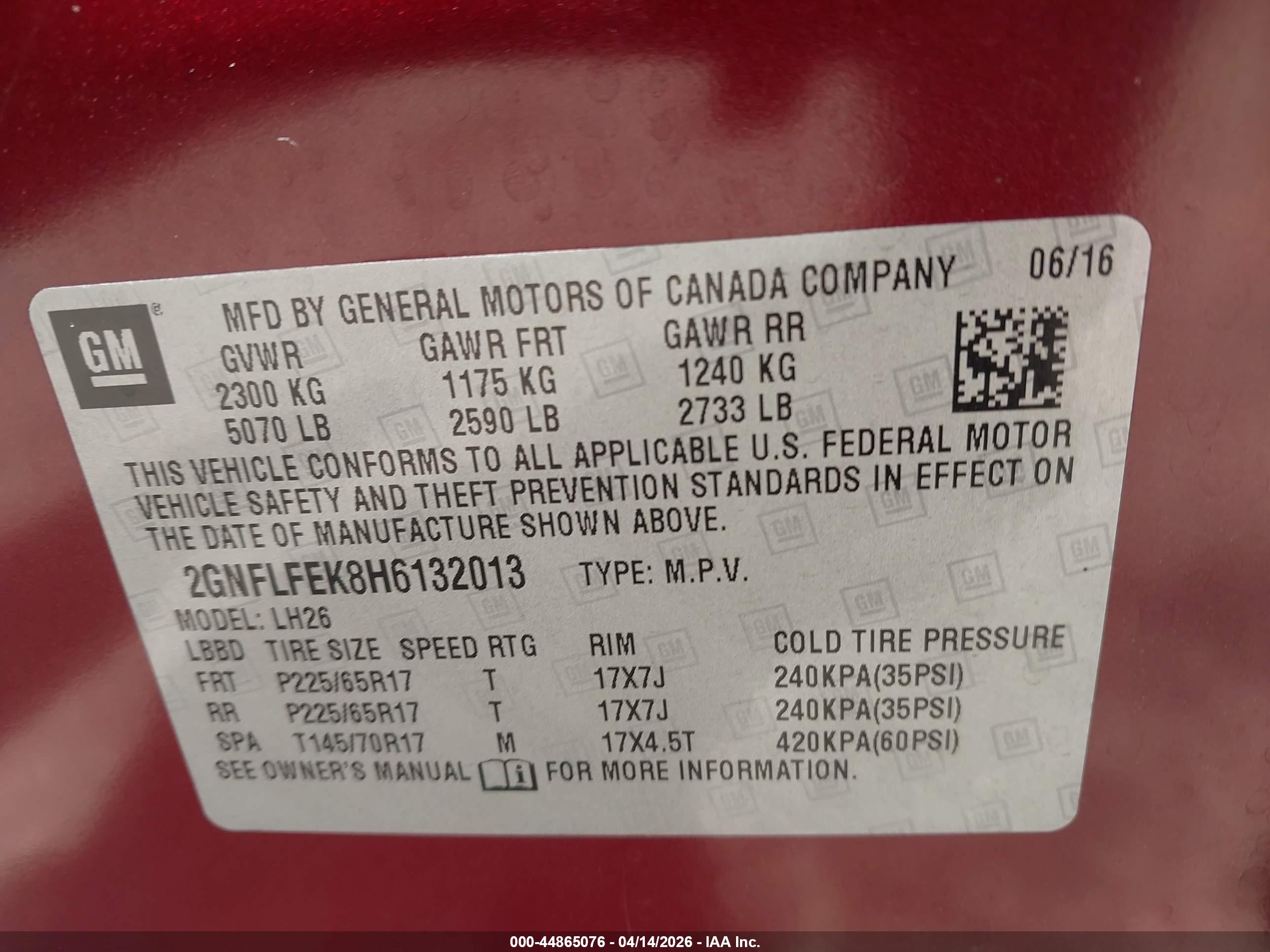 CHEVROLET EQUINOX image 9
