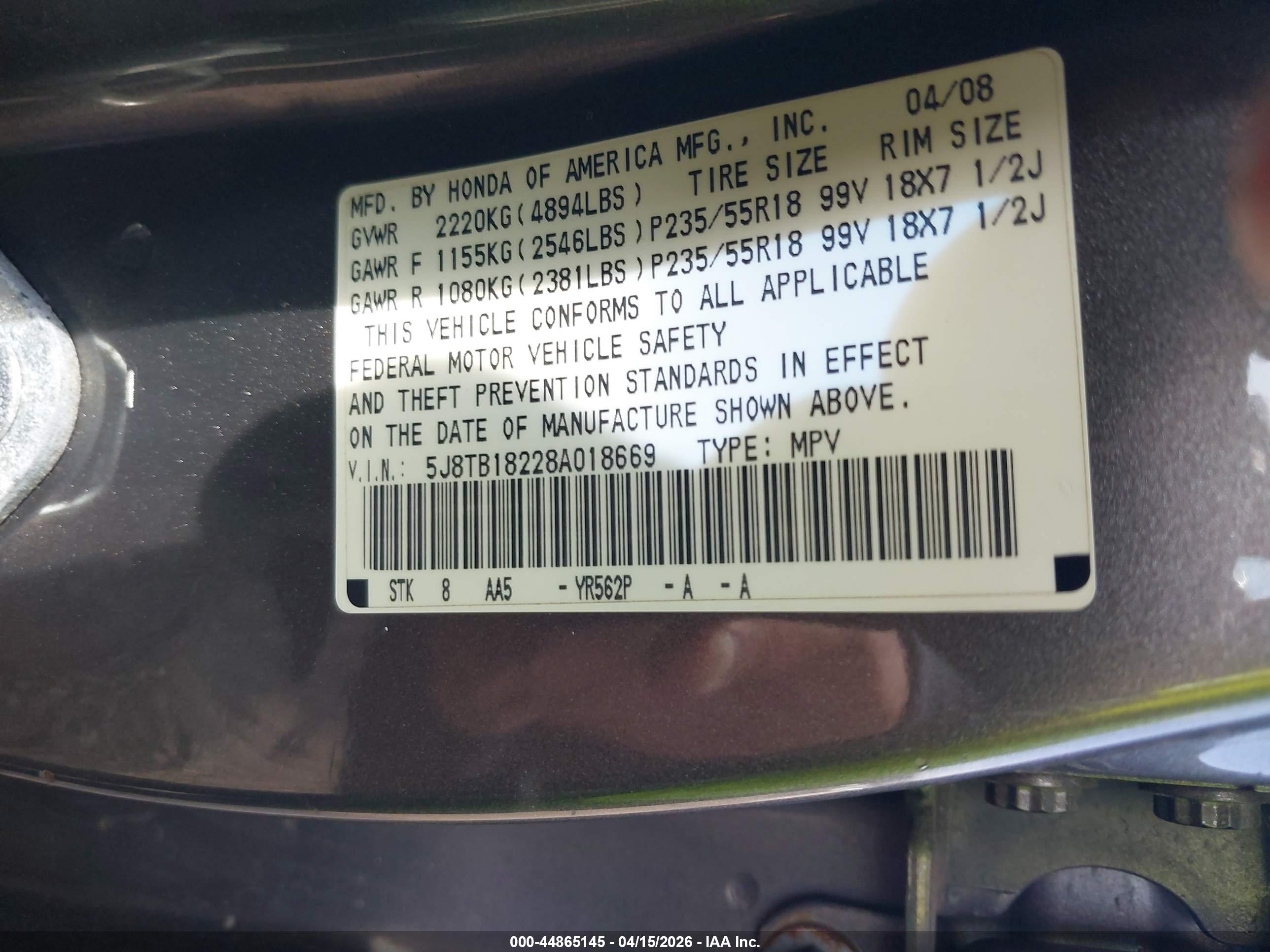 ACURA RDX image 9