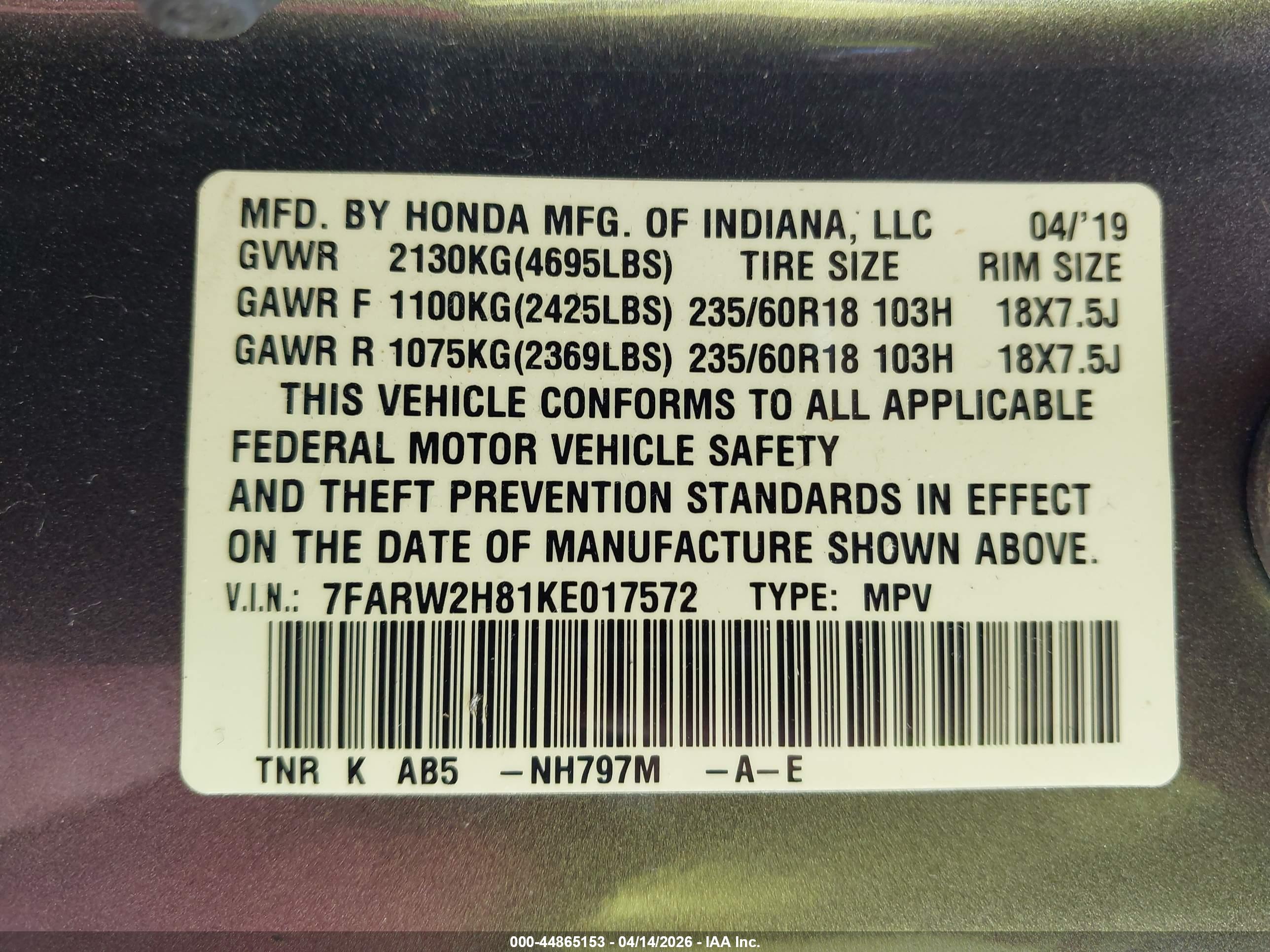 HONDA CR-V image 9