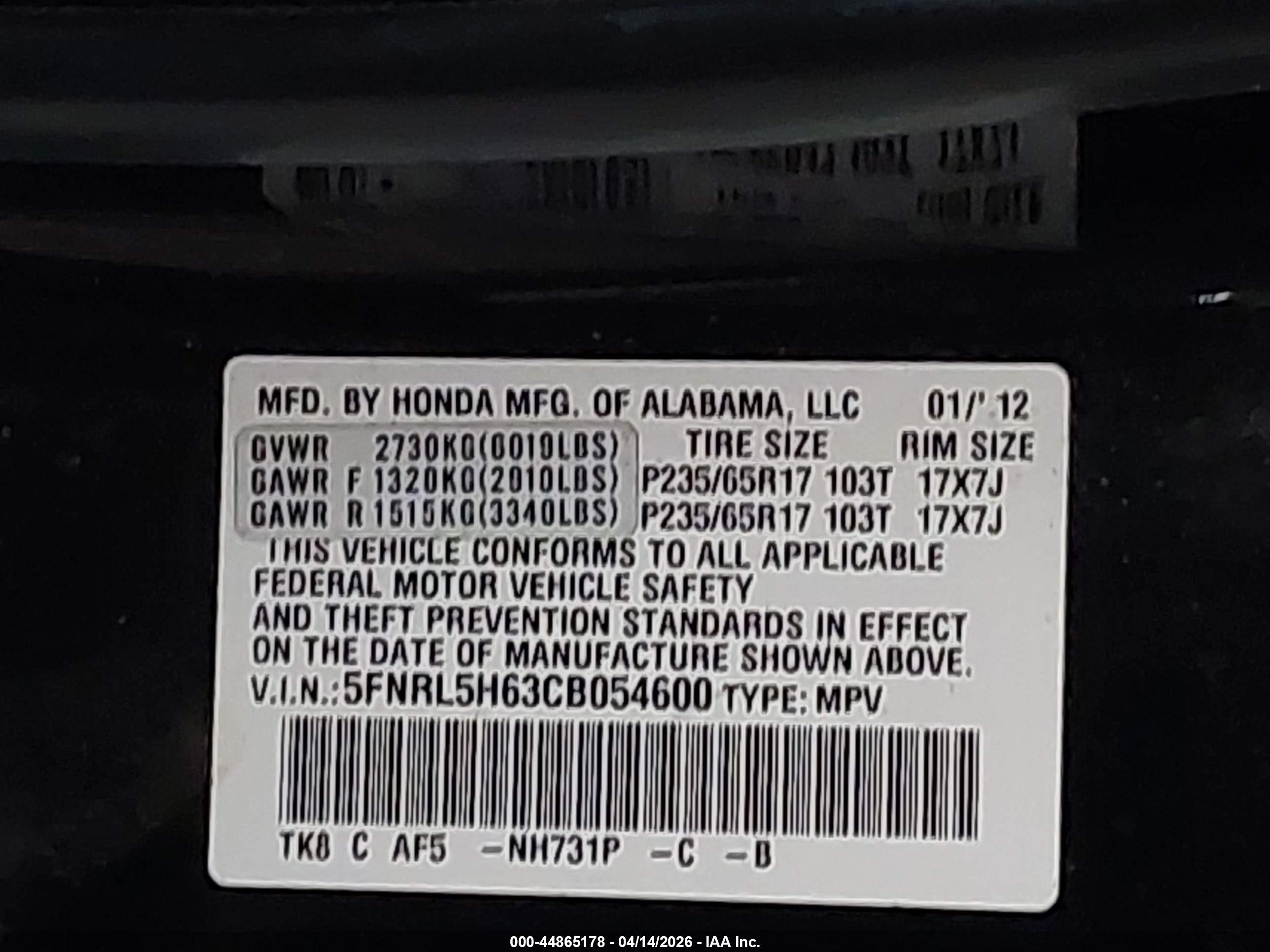 HONDA ODYSSEY image 9