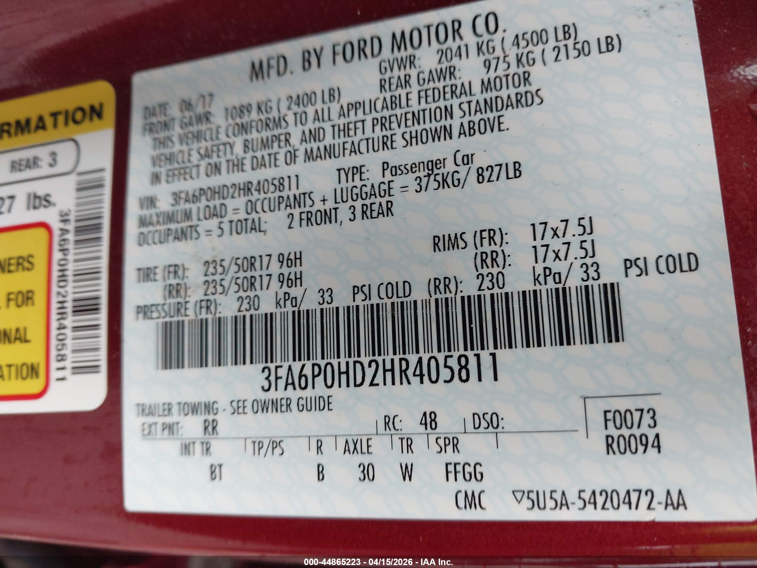 FORD FUSION image 9