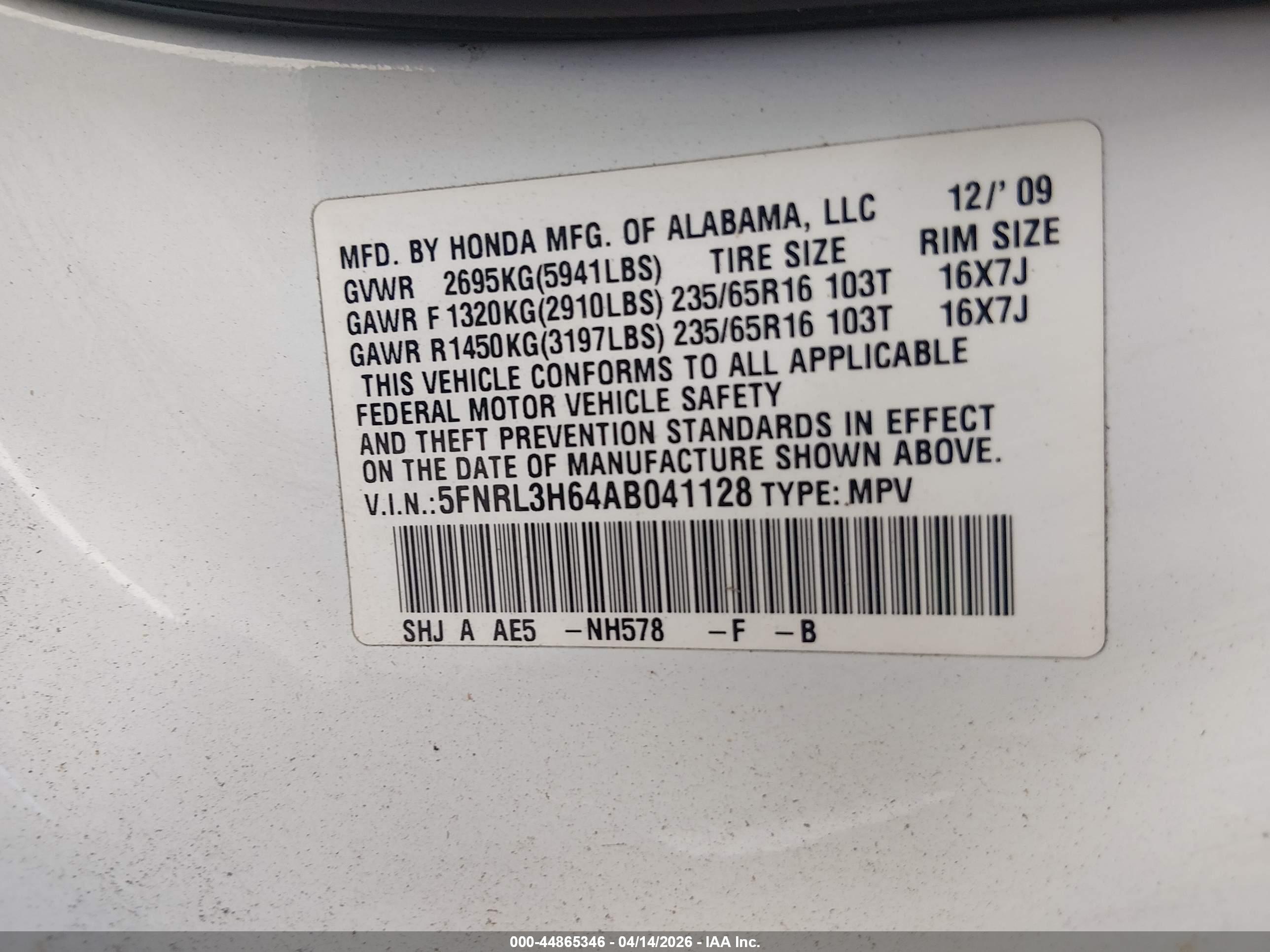 HONDA ODYSSEY image 9