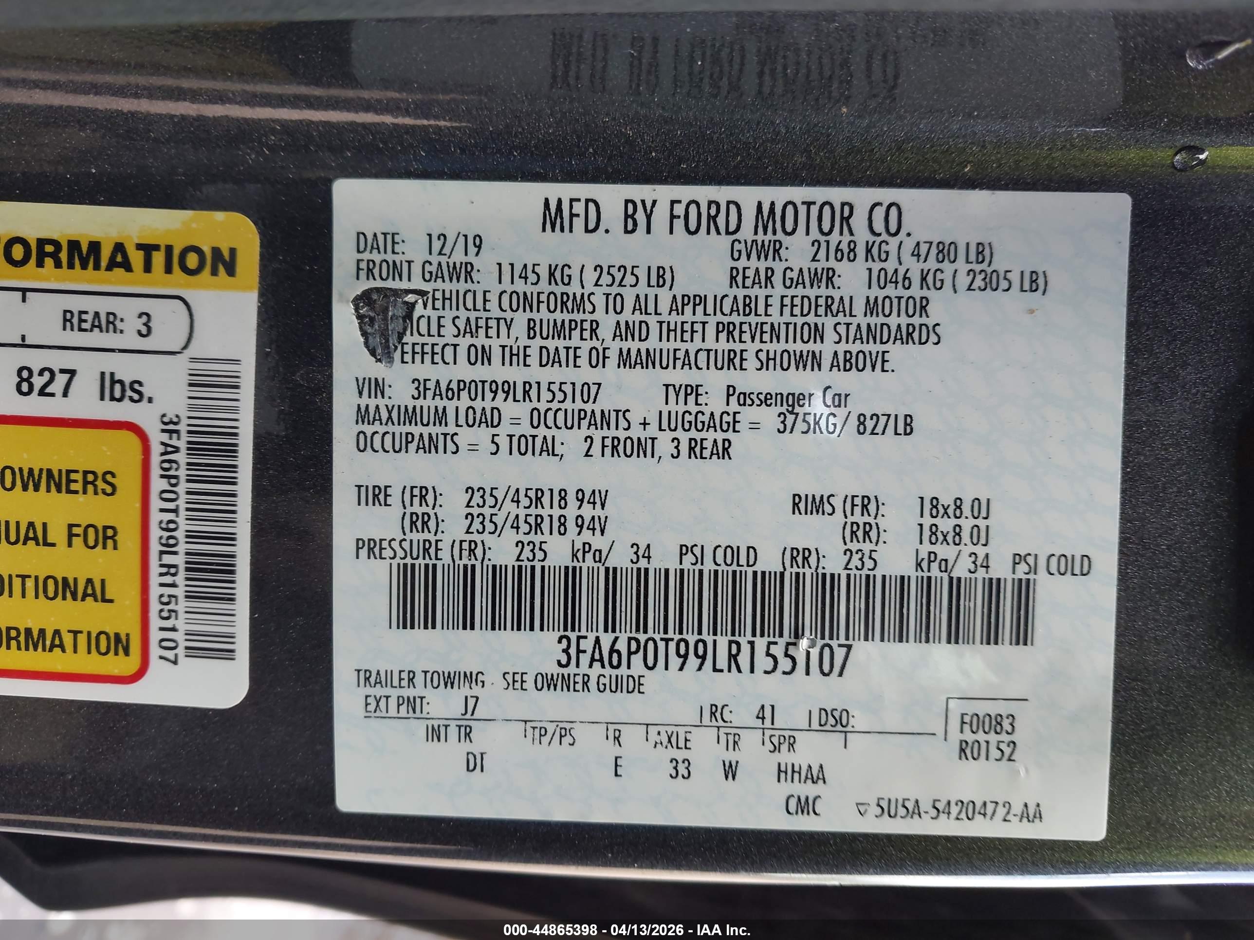 FORD FUSION image 9