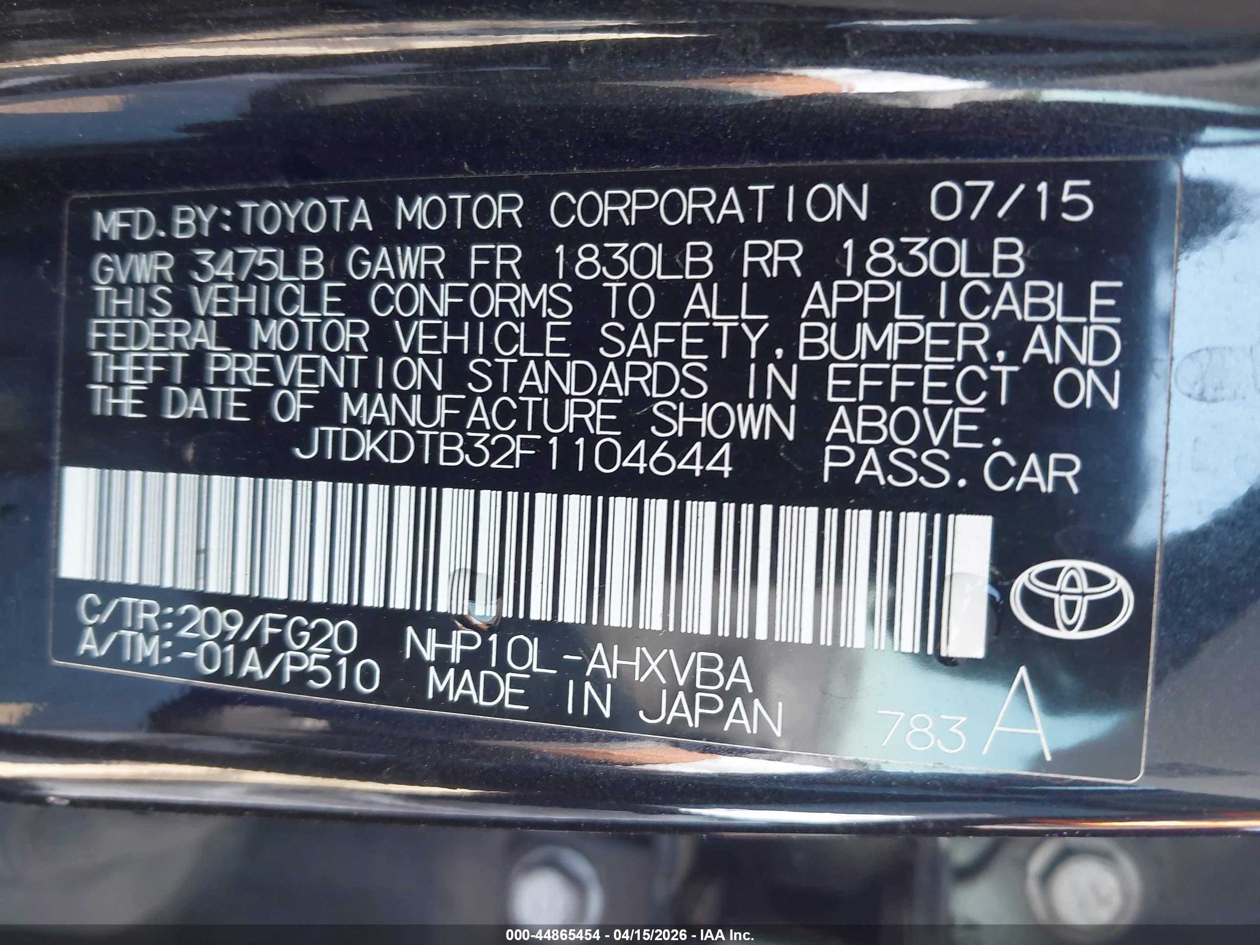 TOYOTA PRIUS image 9