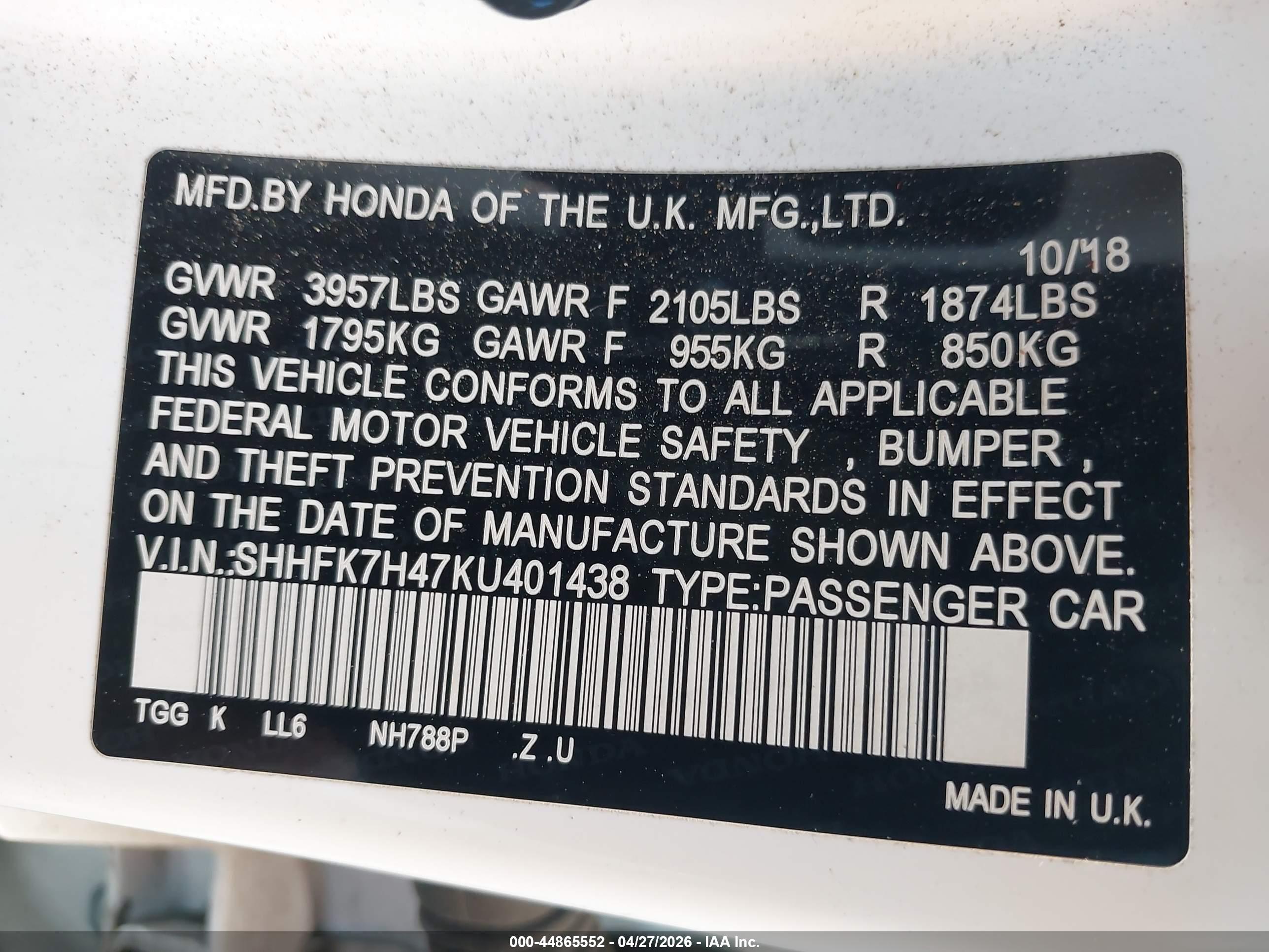 HONDA CIVIC image 9
