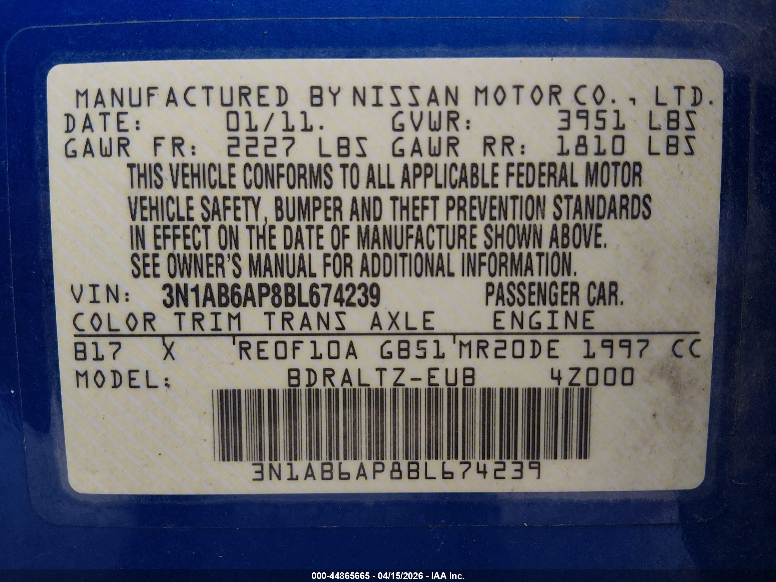 NISSAN SENTRA image 9
