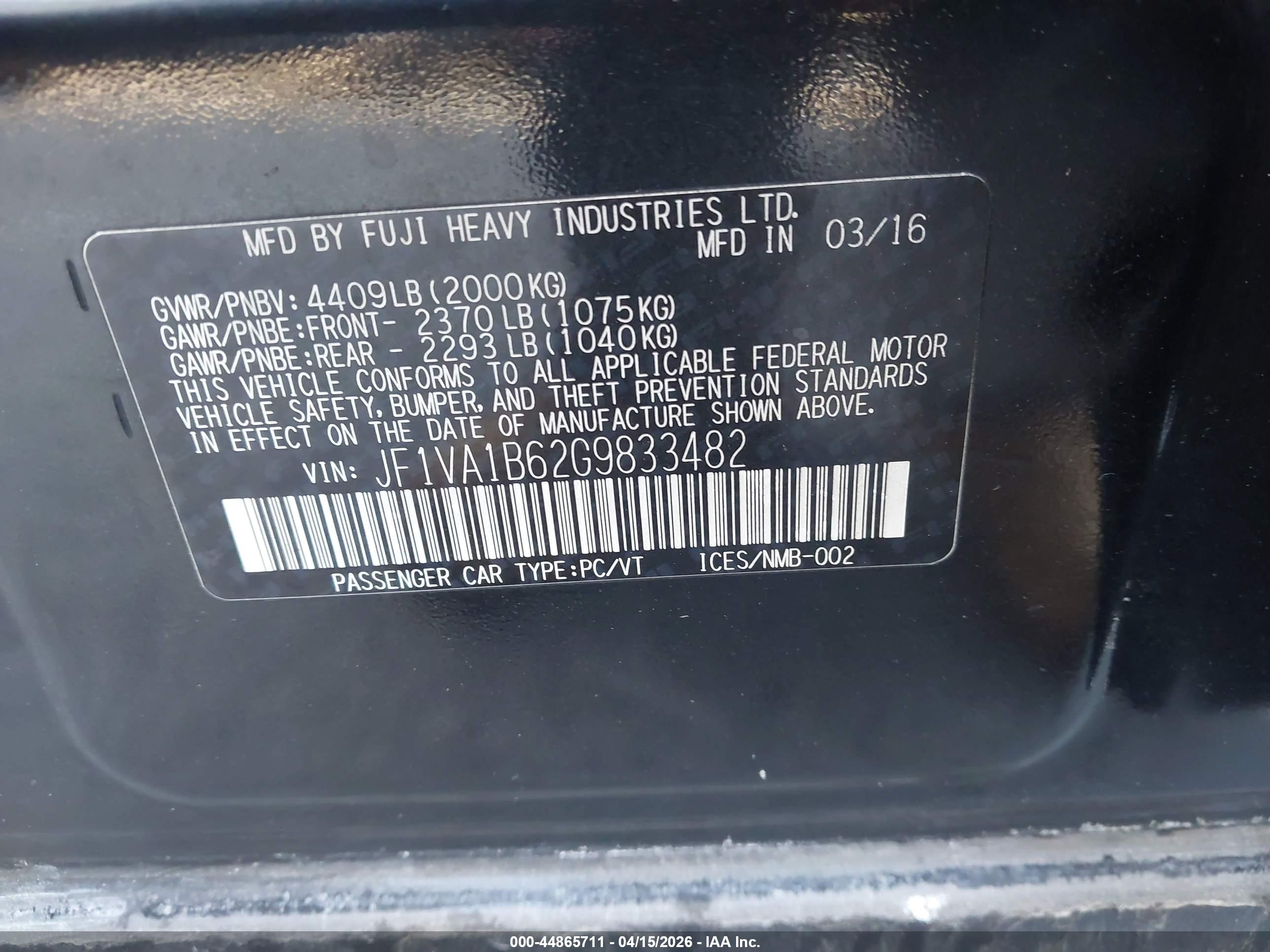 SUBARU WRX image 9