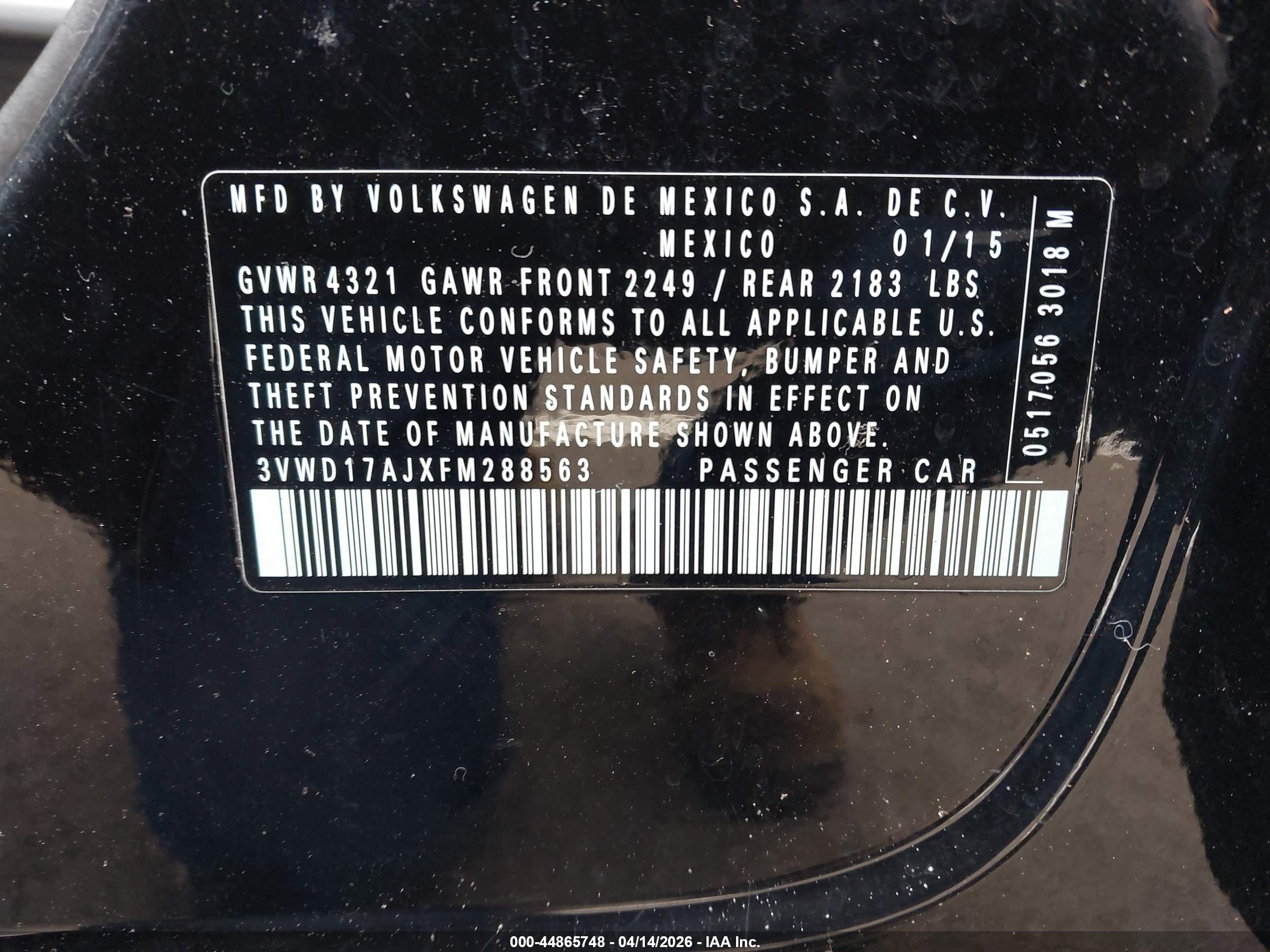 VOLKSWAGEN JETTA image 9