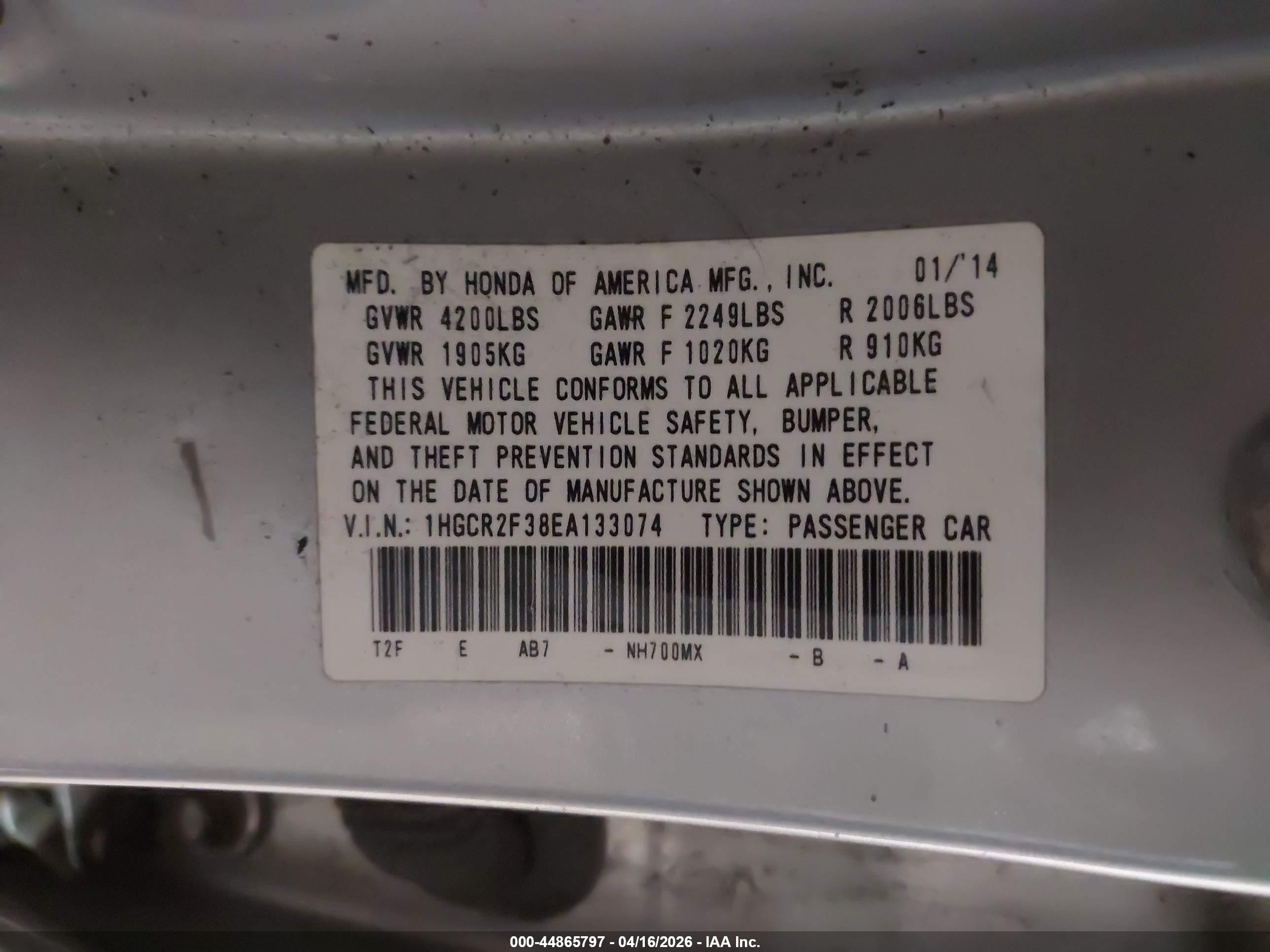 HONDA ACCORD image 9