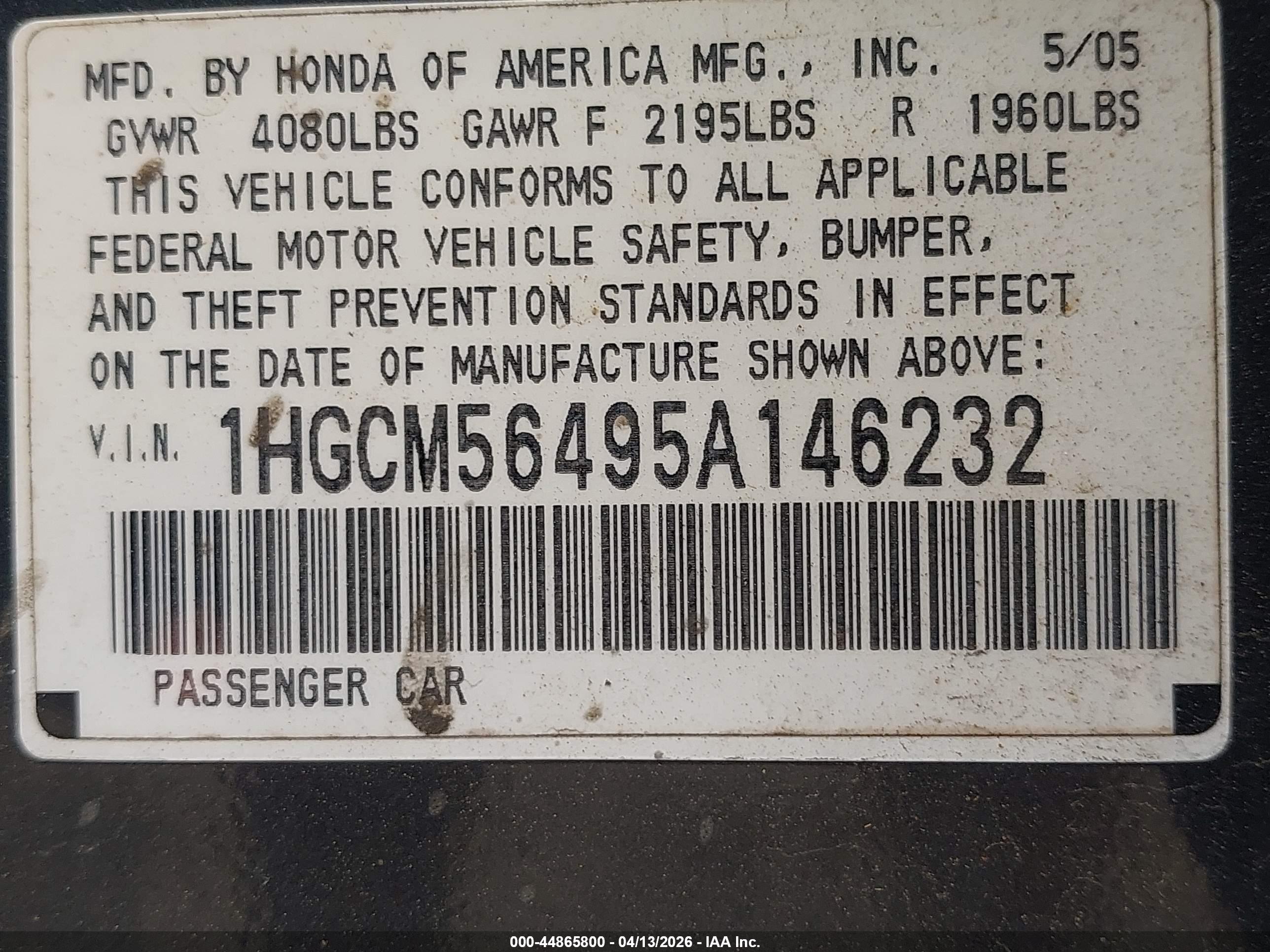 HONDA ACCORD image 9