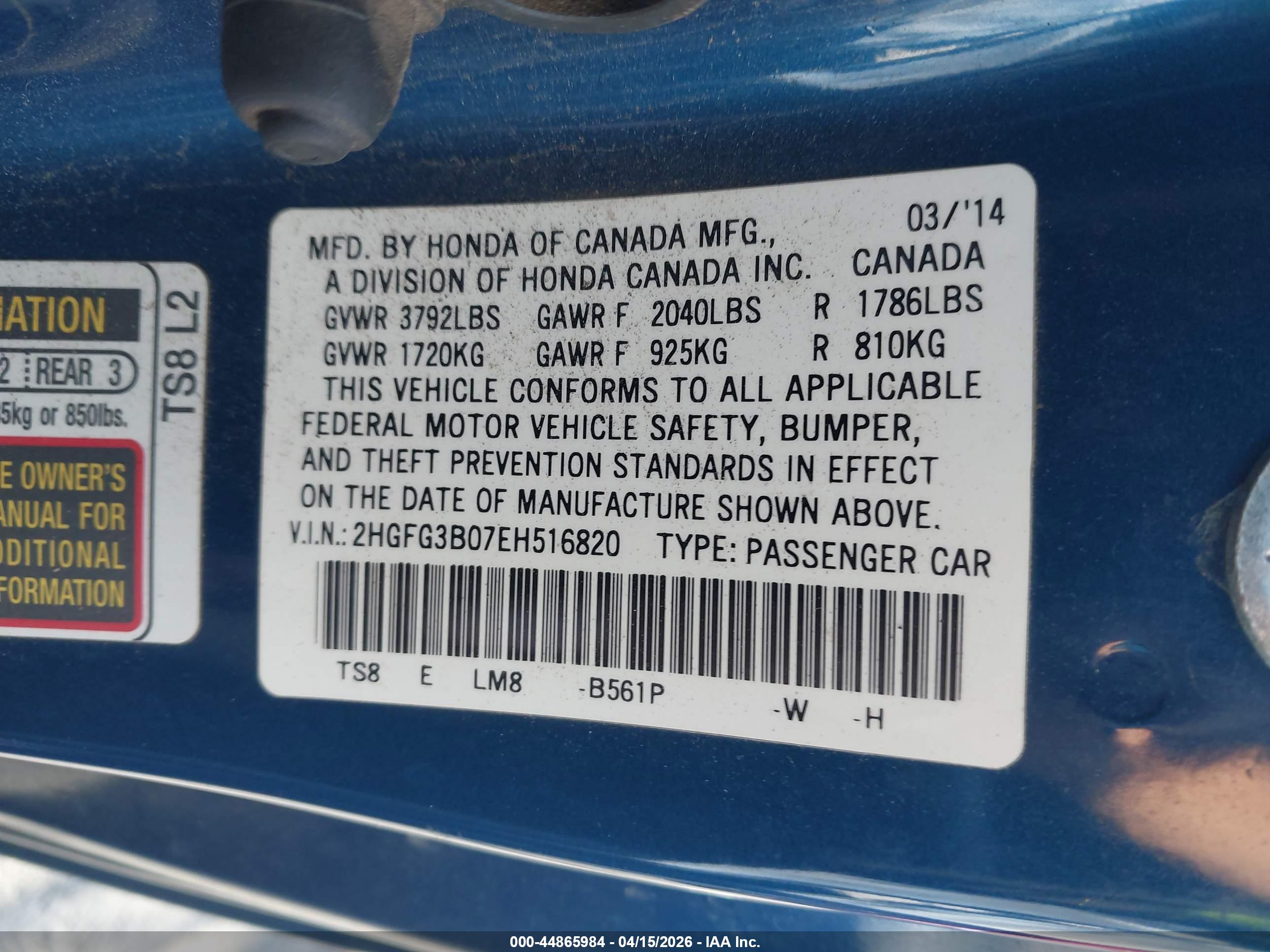 HONDA CIVIC image 9