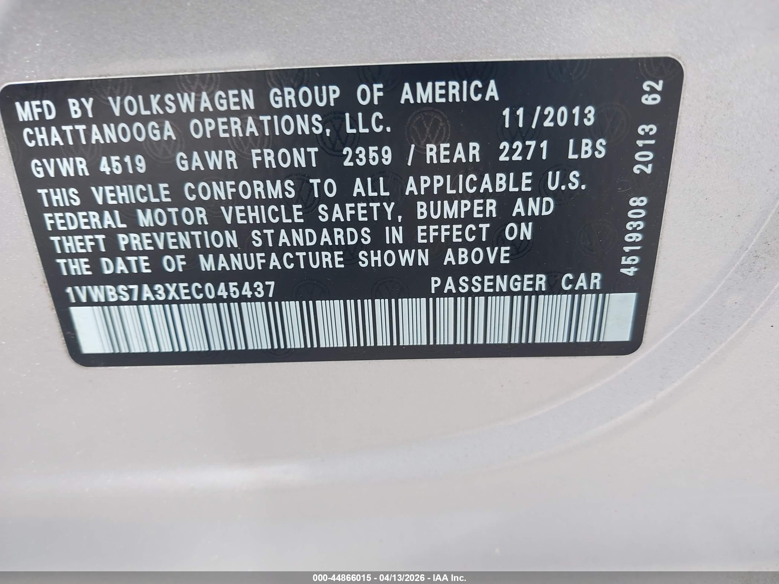 VOLKSWAGEN PASSAT image 9
