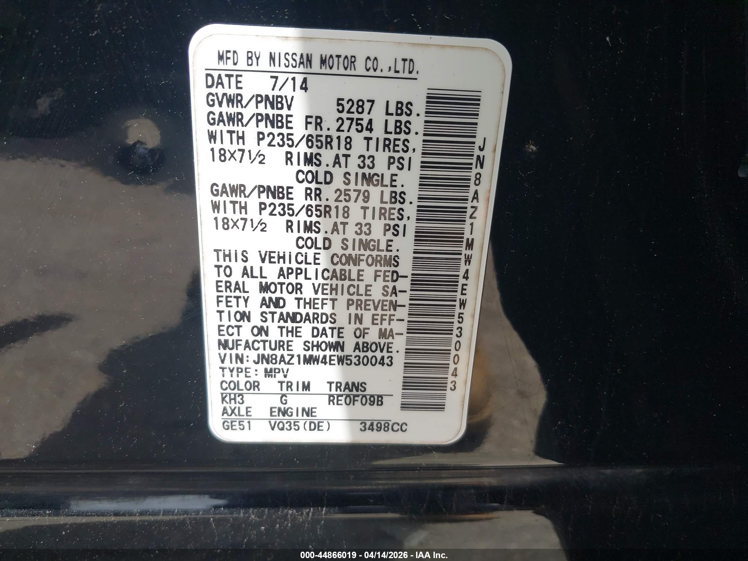 NISSAN MURANO image 9