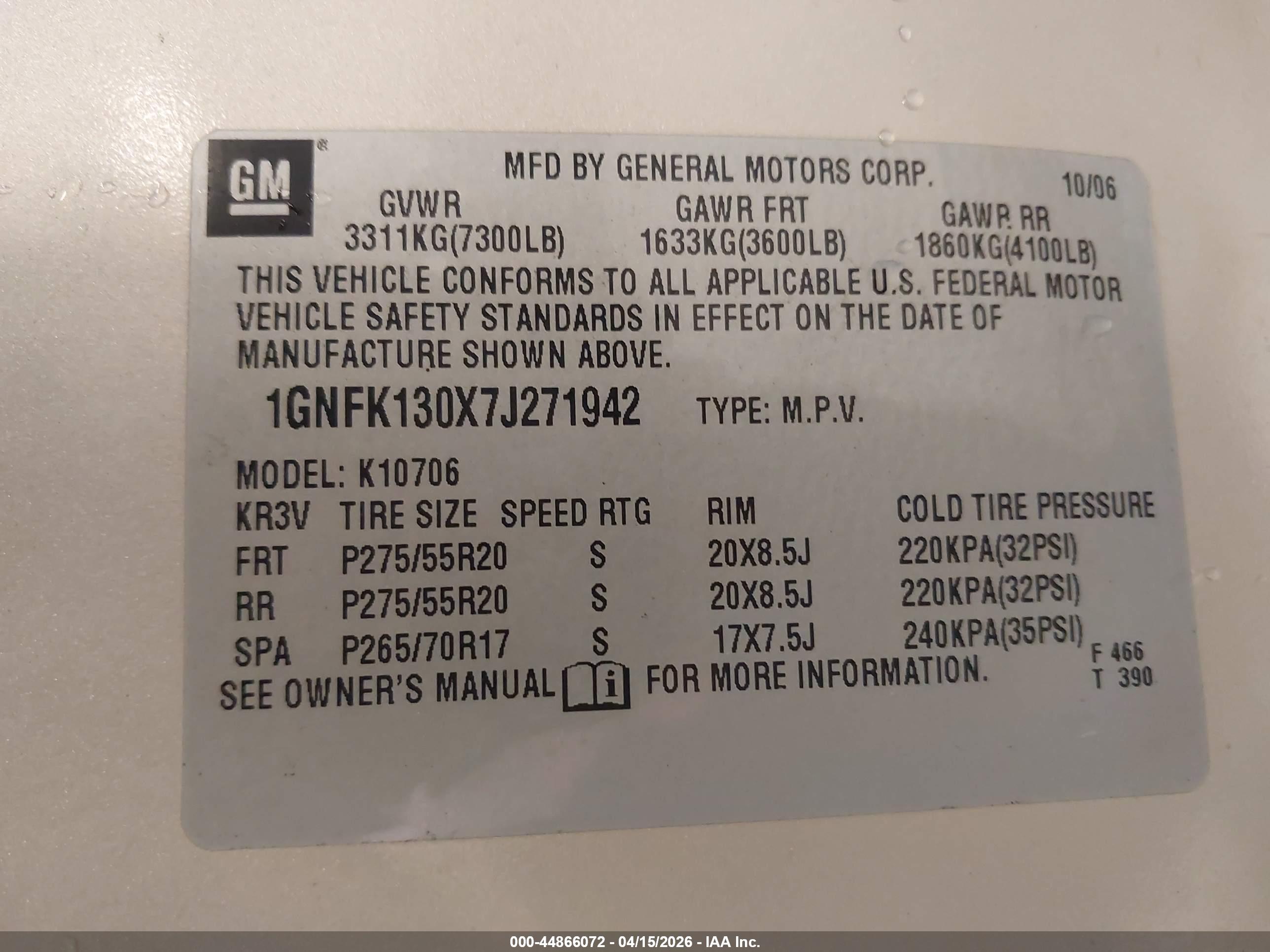 CHEVROLET TAHOE image 9
