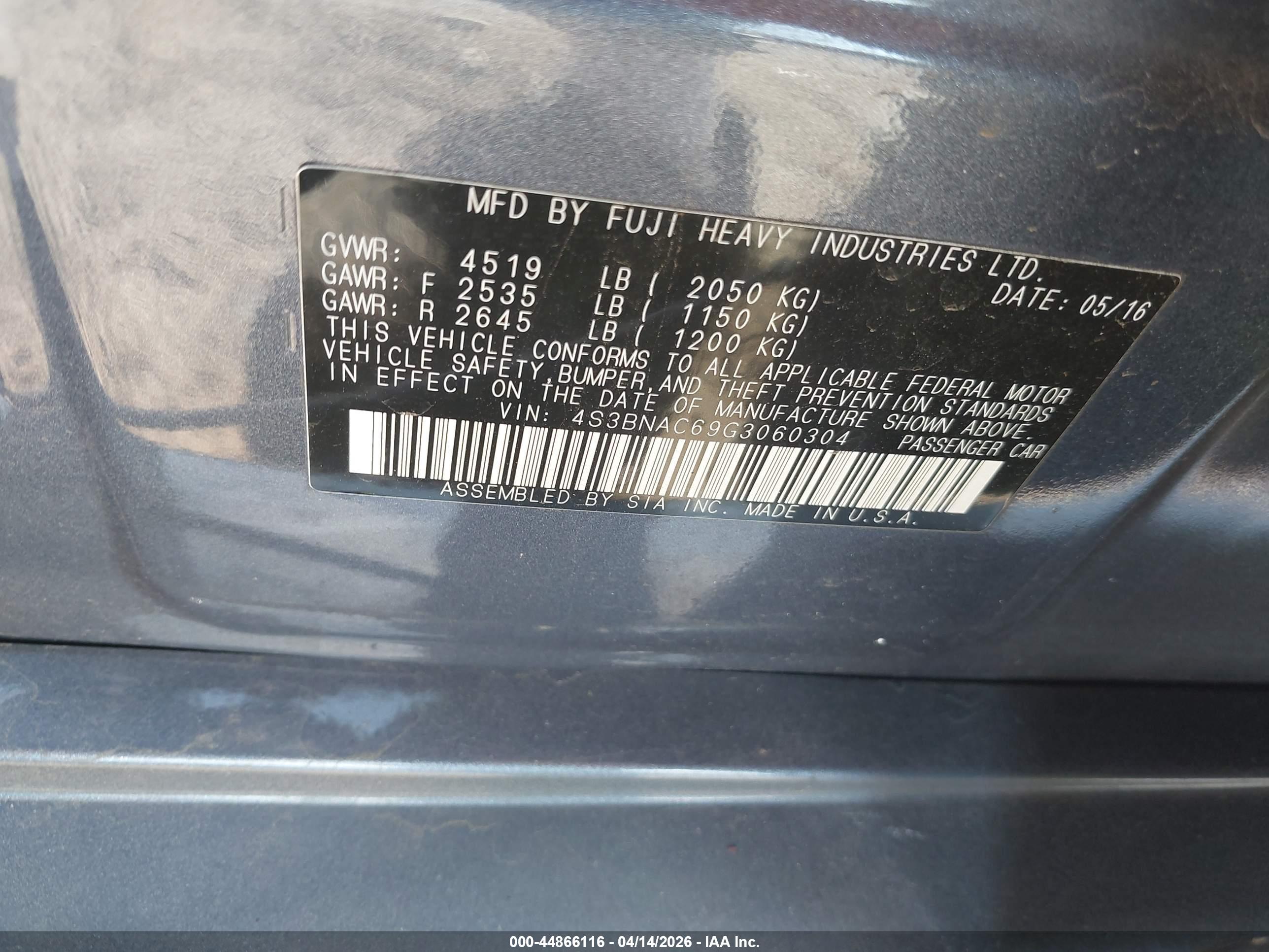 SUBARU LEGACY image 9