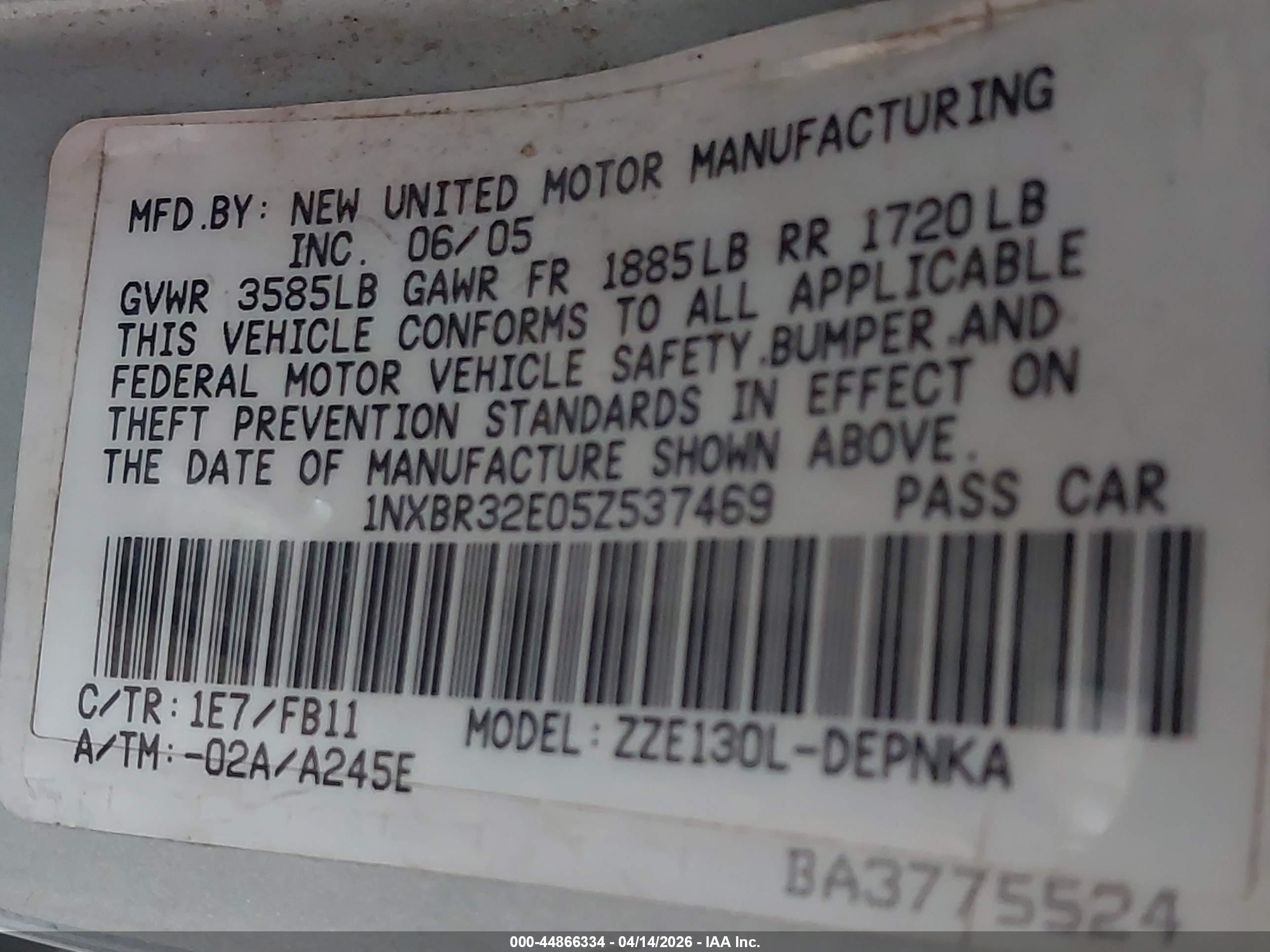 TOYOTA COROLLA image 9