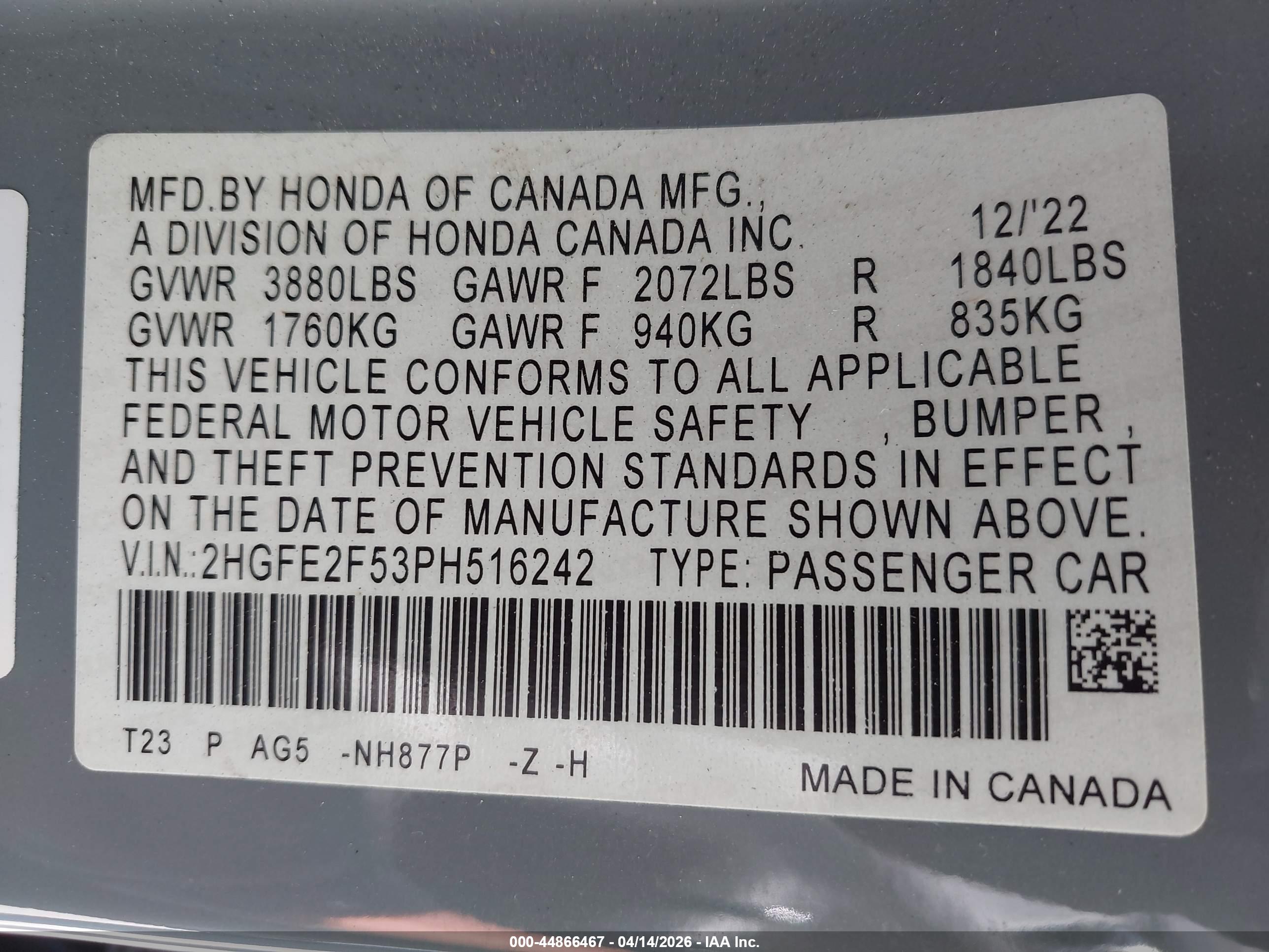 HONDA CIVIC image 9