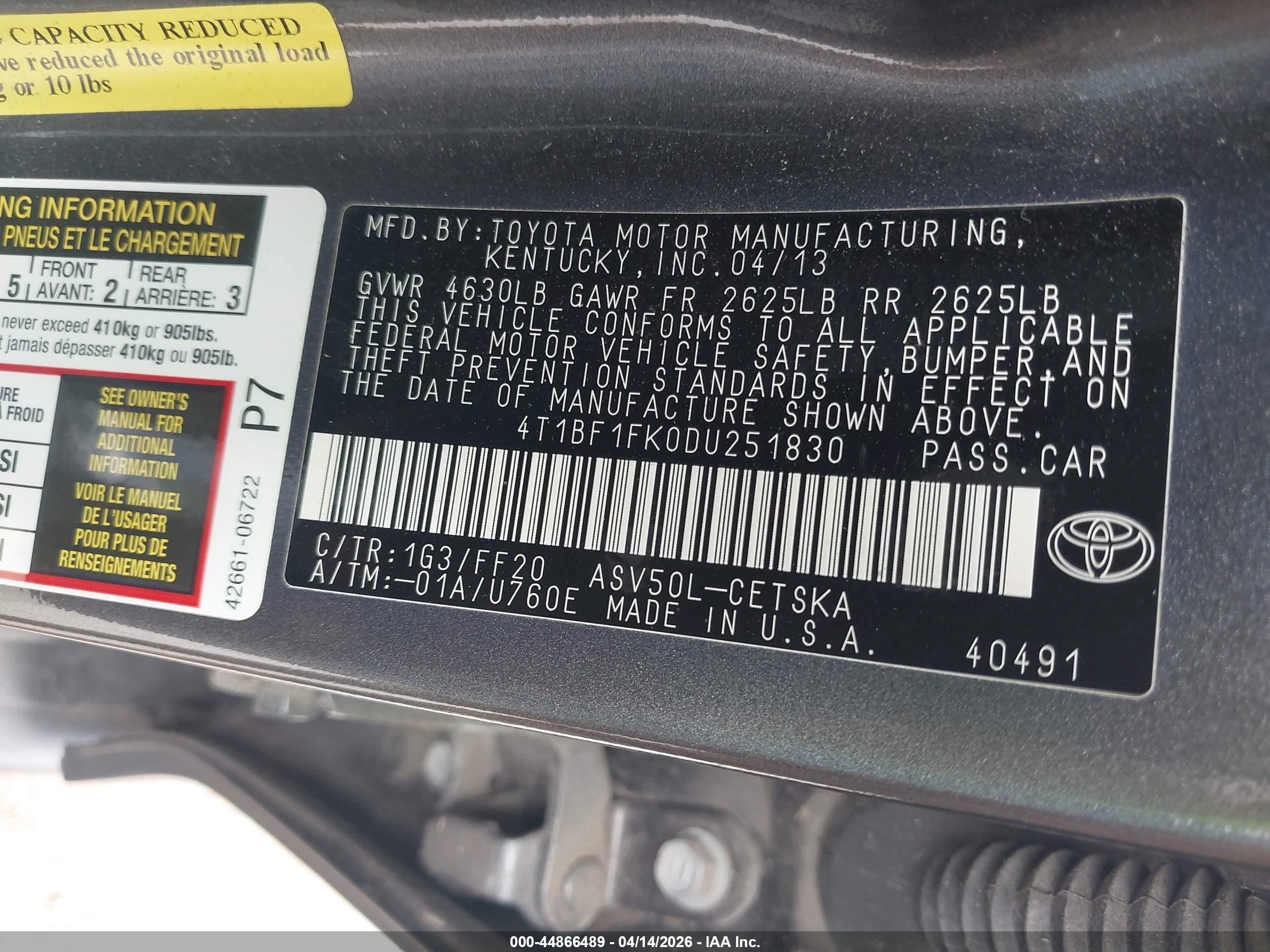 TOYOTA CAMRY image 9