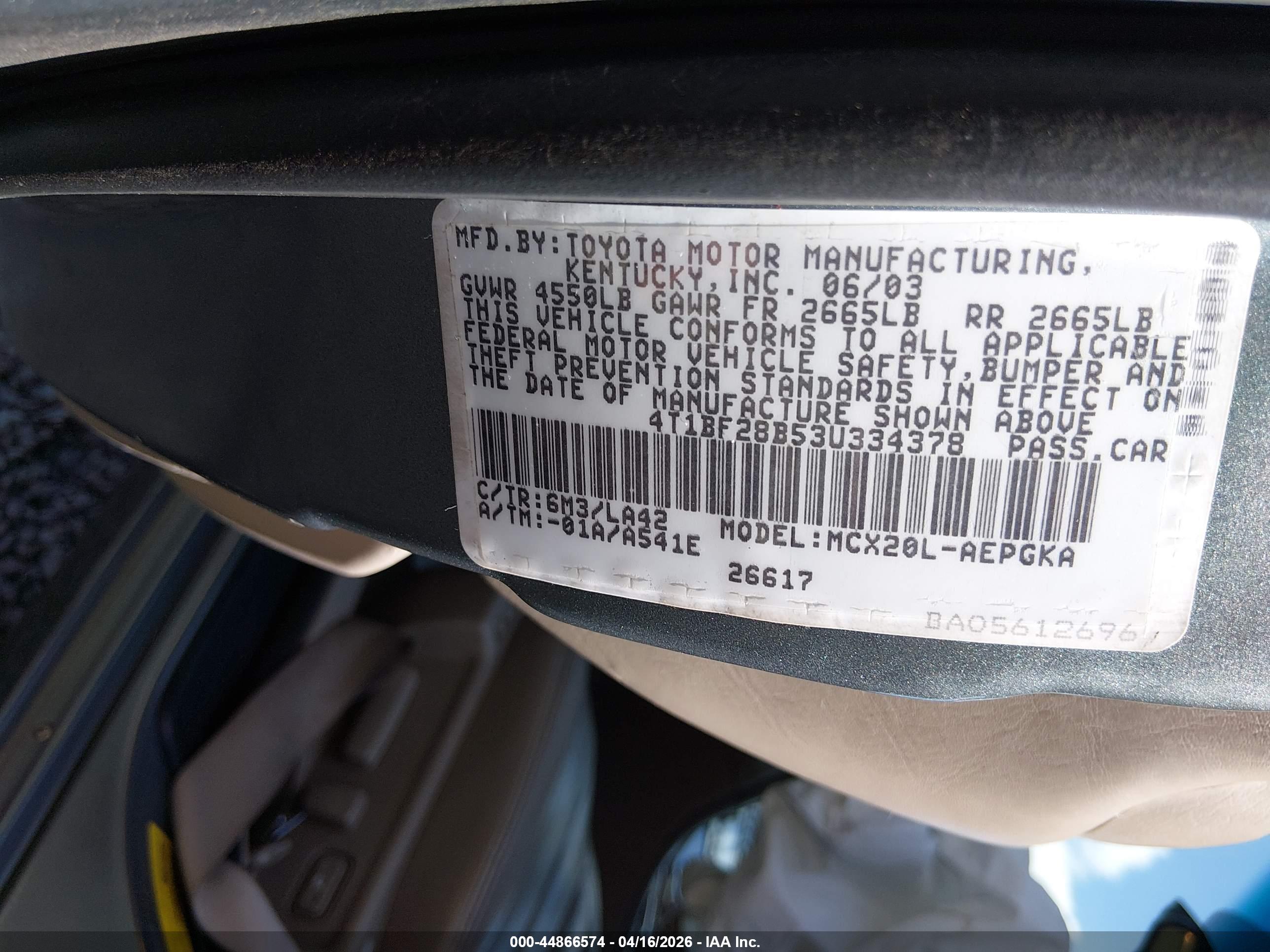TOYOTA AVALON image 9