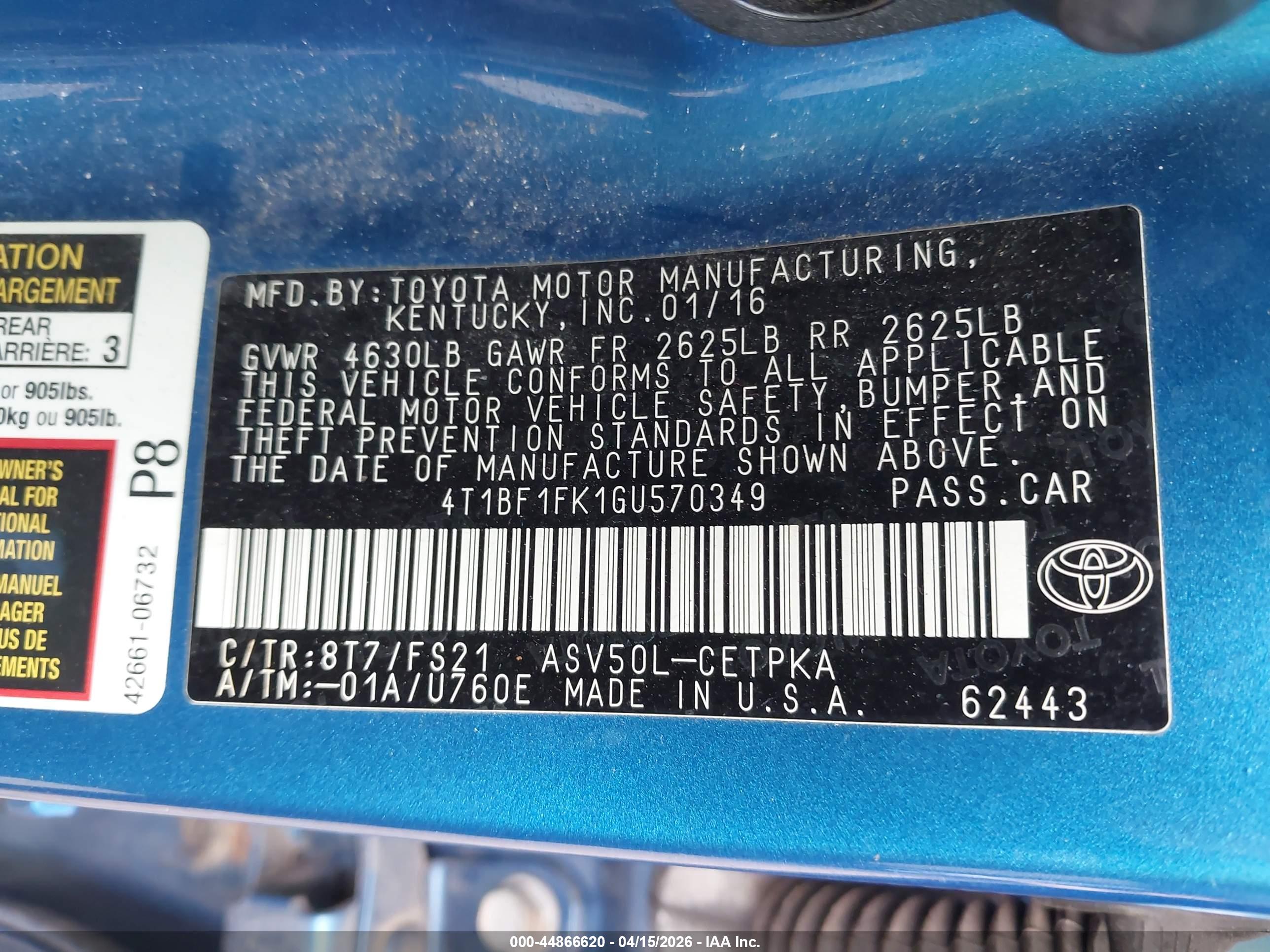 TOYOTA CAMRY image 9