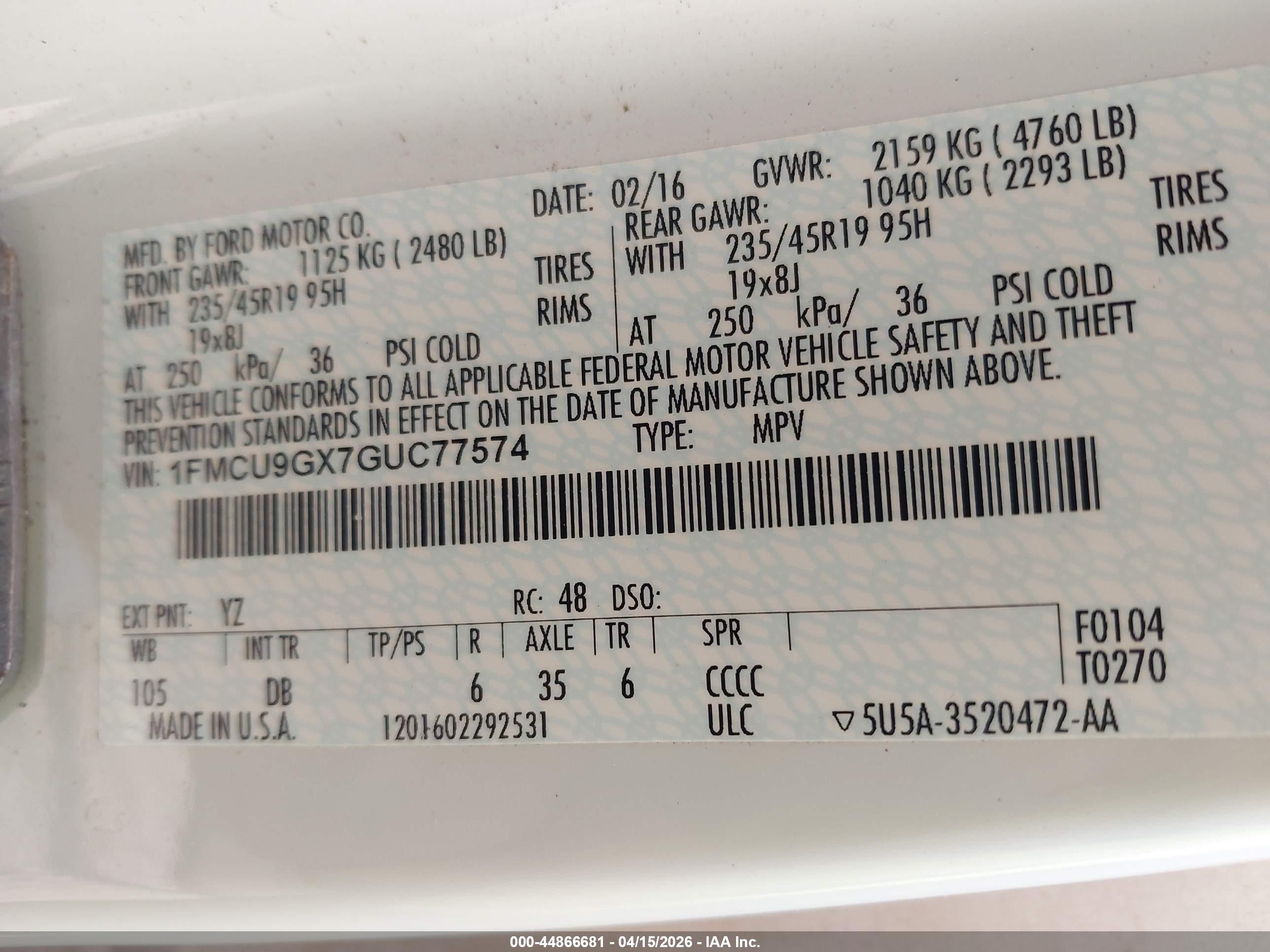 FORD ESCAPE image 9