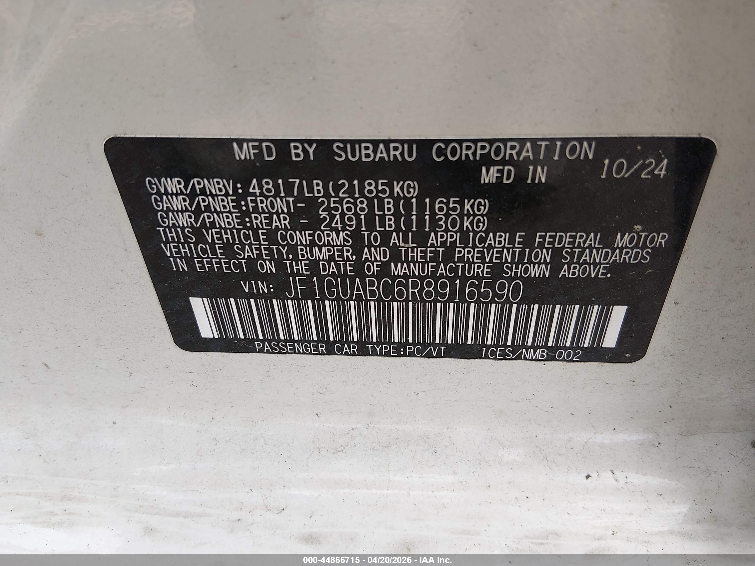 SUBARU IMPREZA image 9