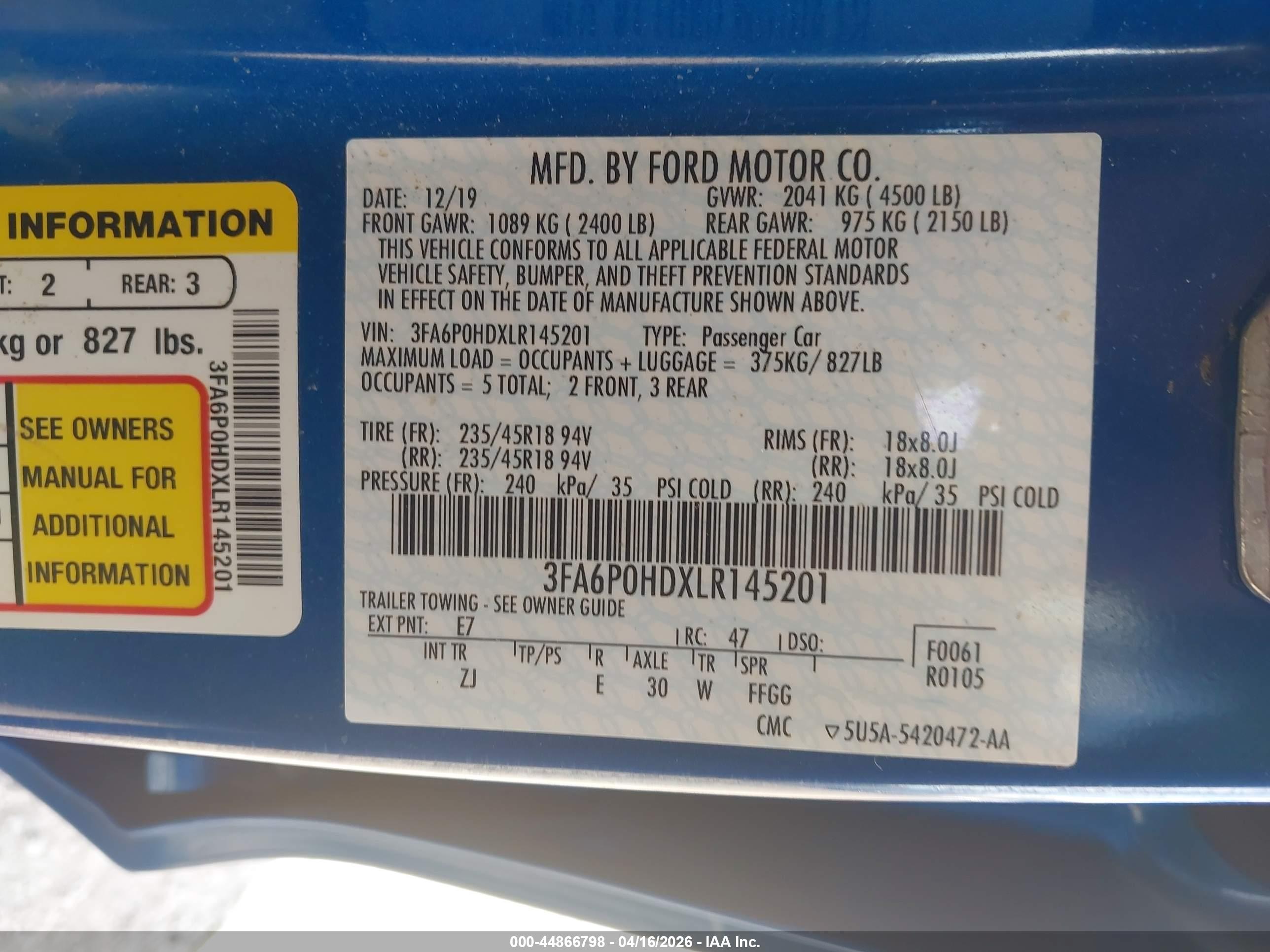FORD FUSION image 9