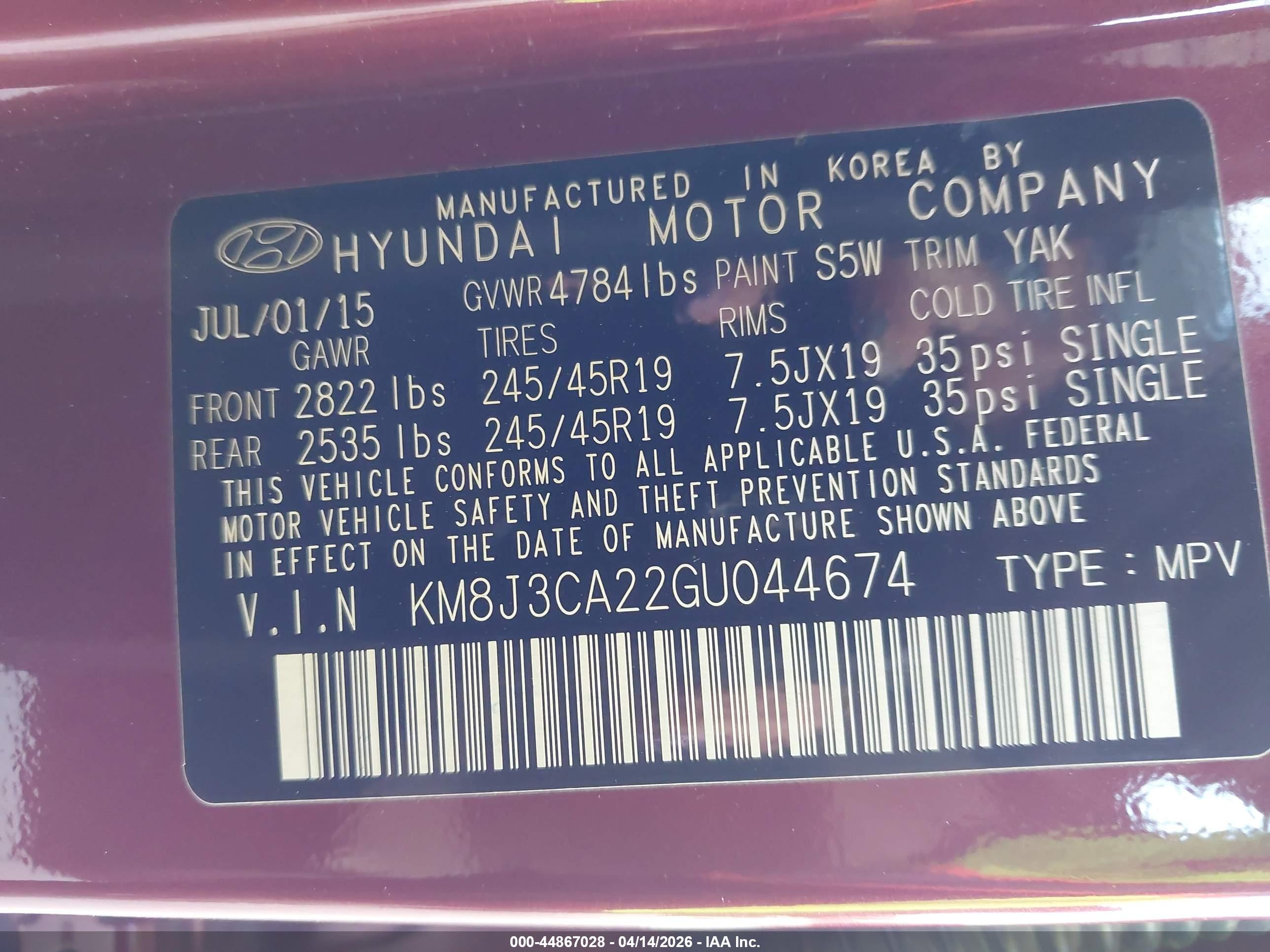 HYUNDAI TUCSON image 9