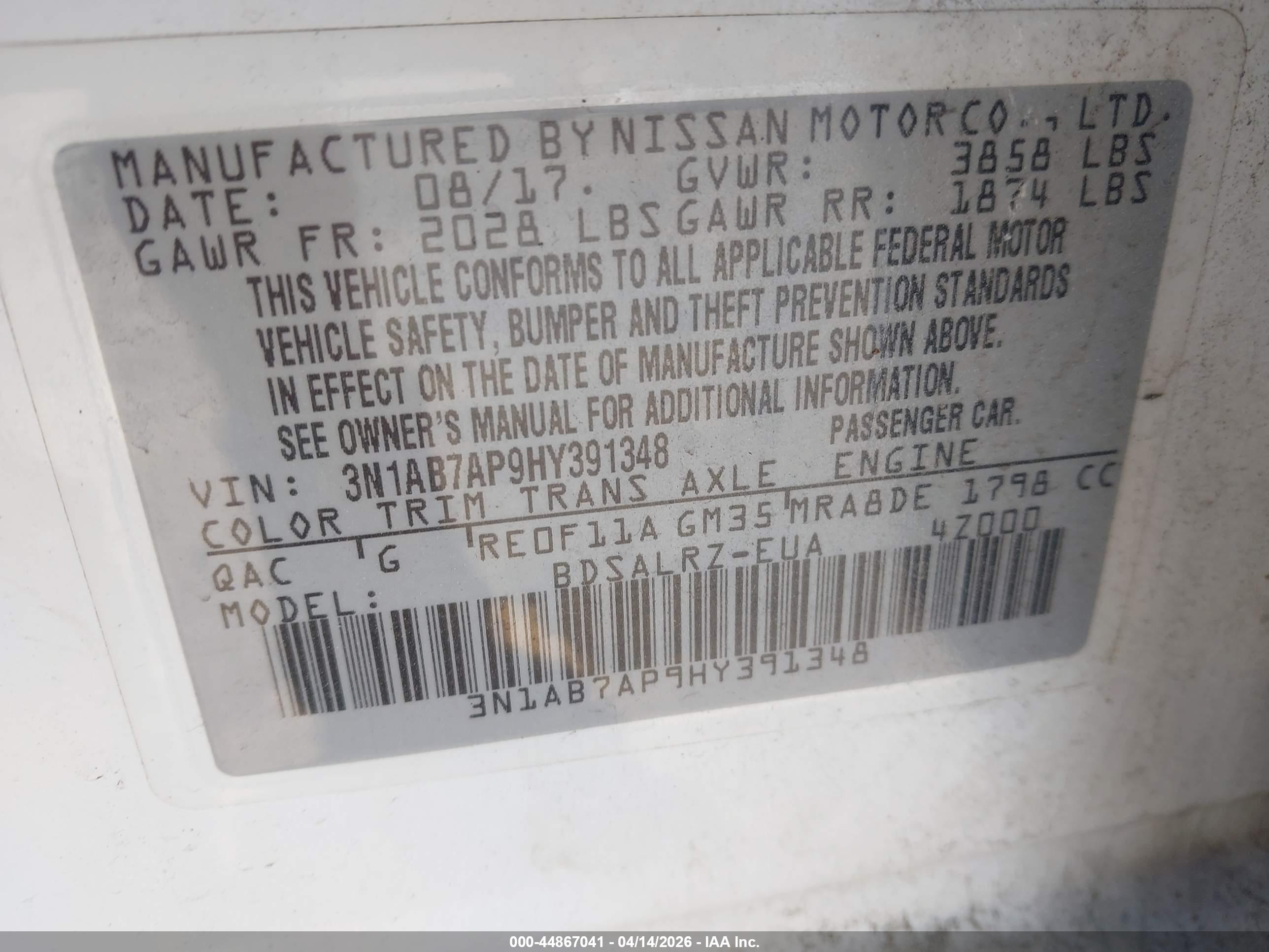 NISSAN SENTRA image 9