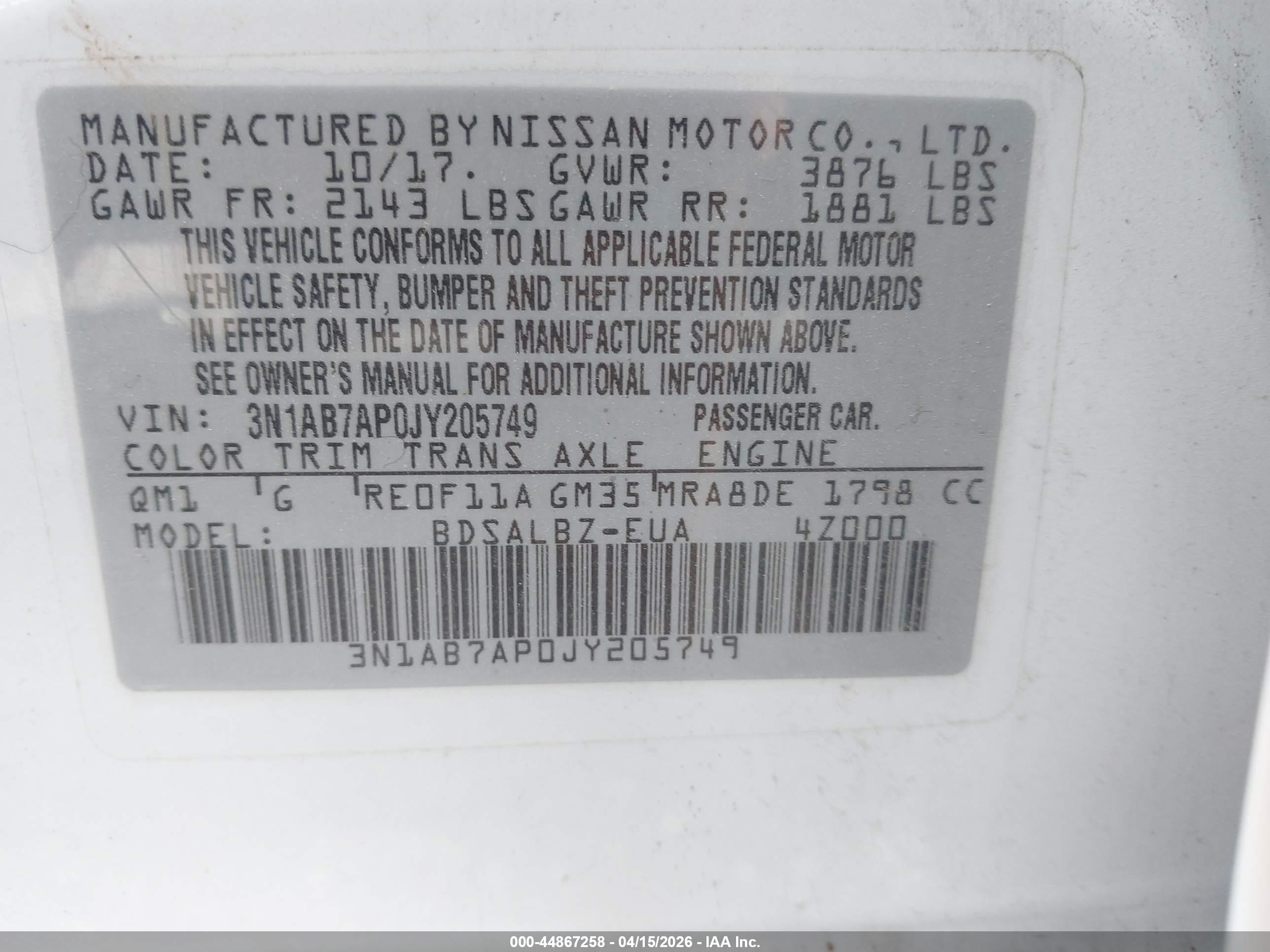NISSAN SENTRA image 9