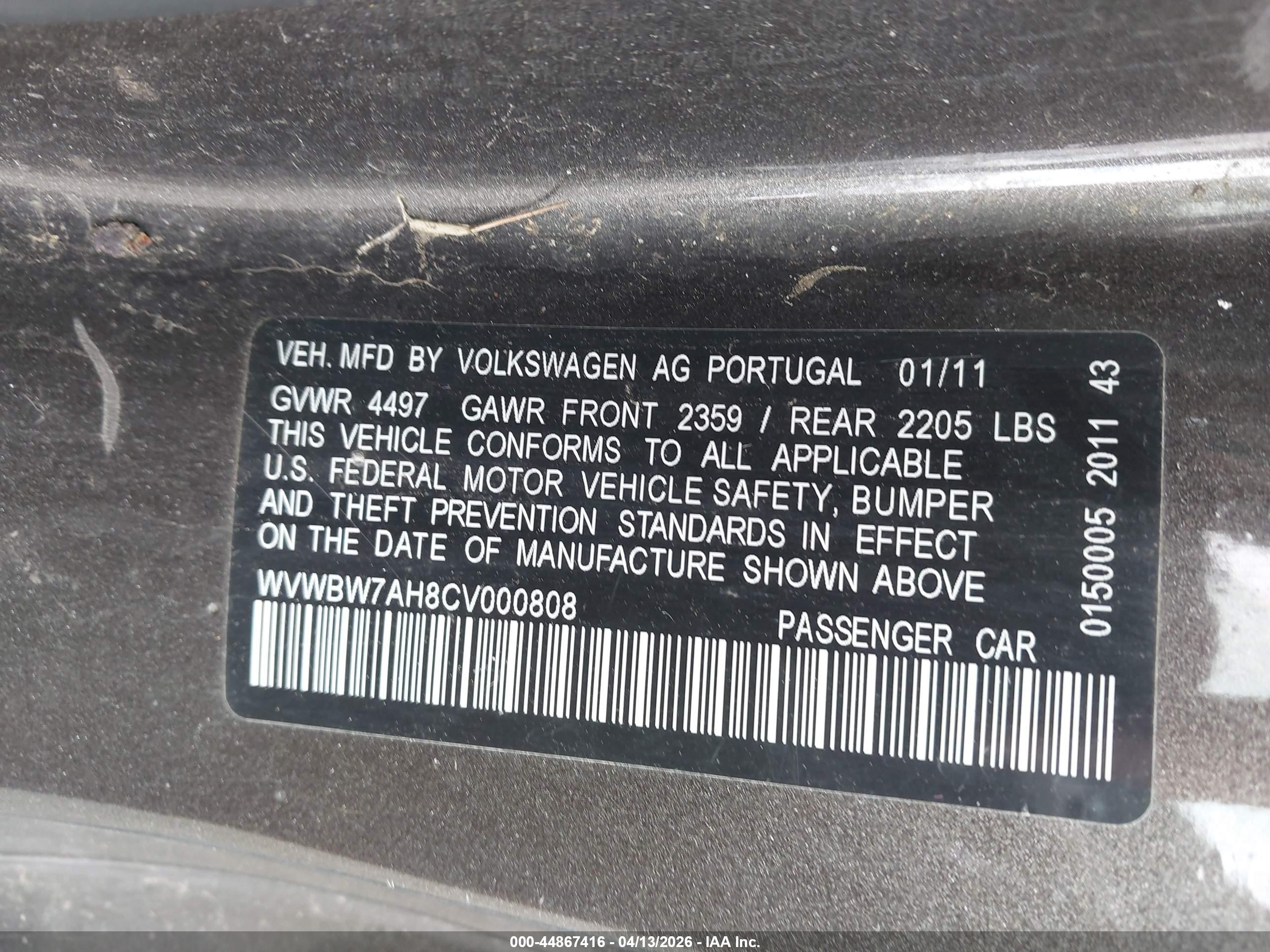 VOLKSWAGEN EOS image 9