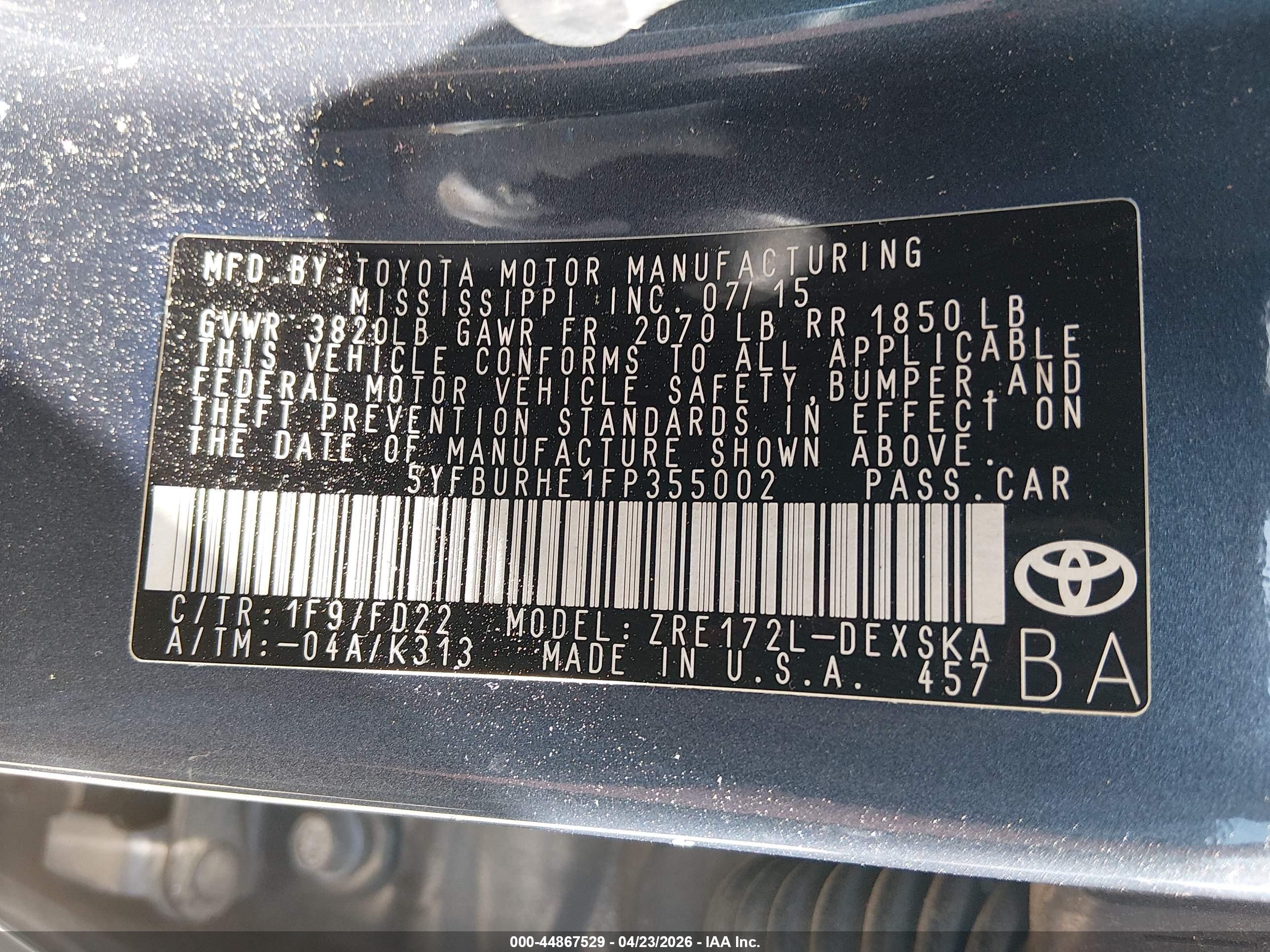 TOYOTA COROLLA image 9