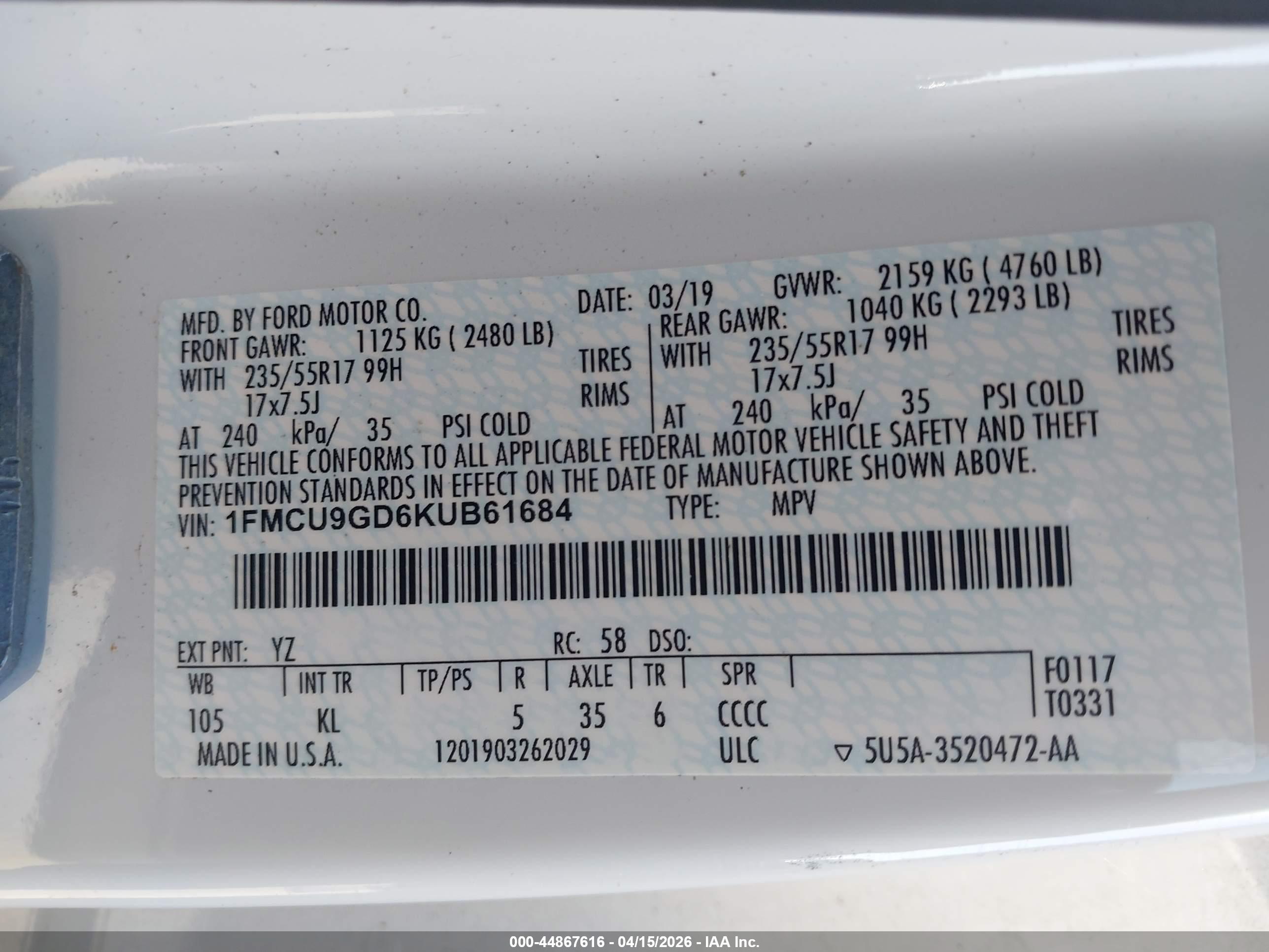 FORD ESCAPE image 9