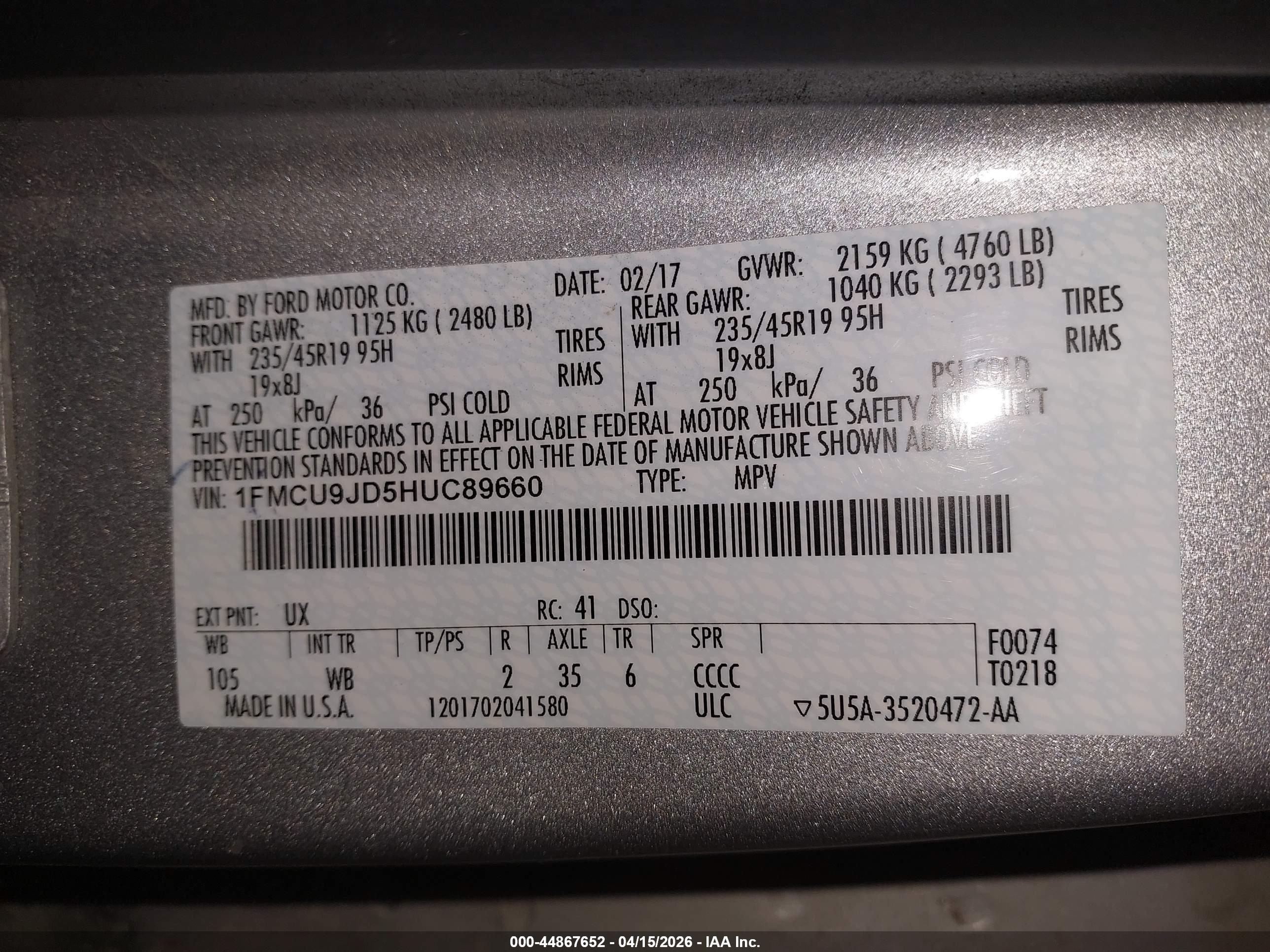 FORD ESCAPE image 9