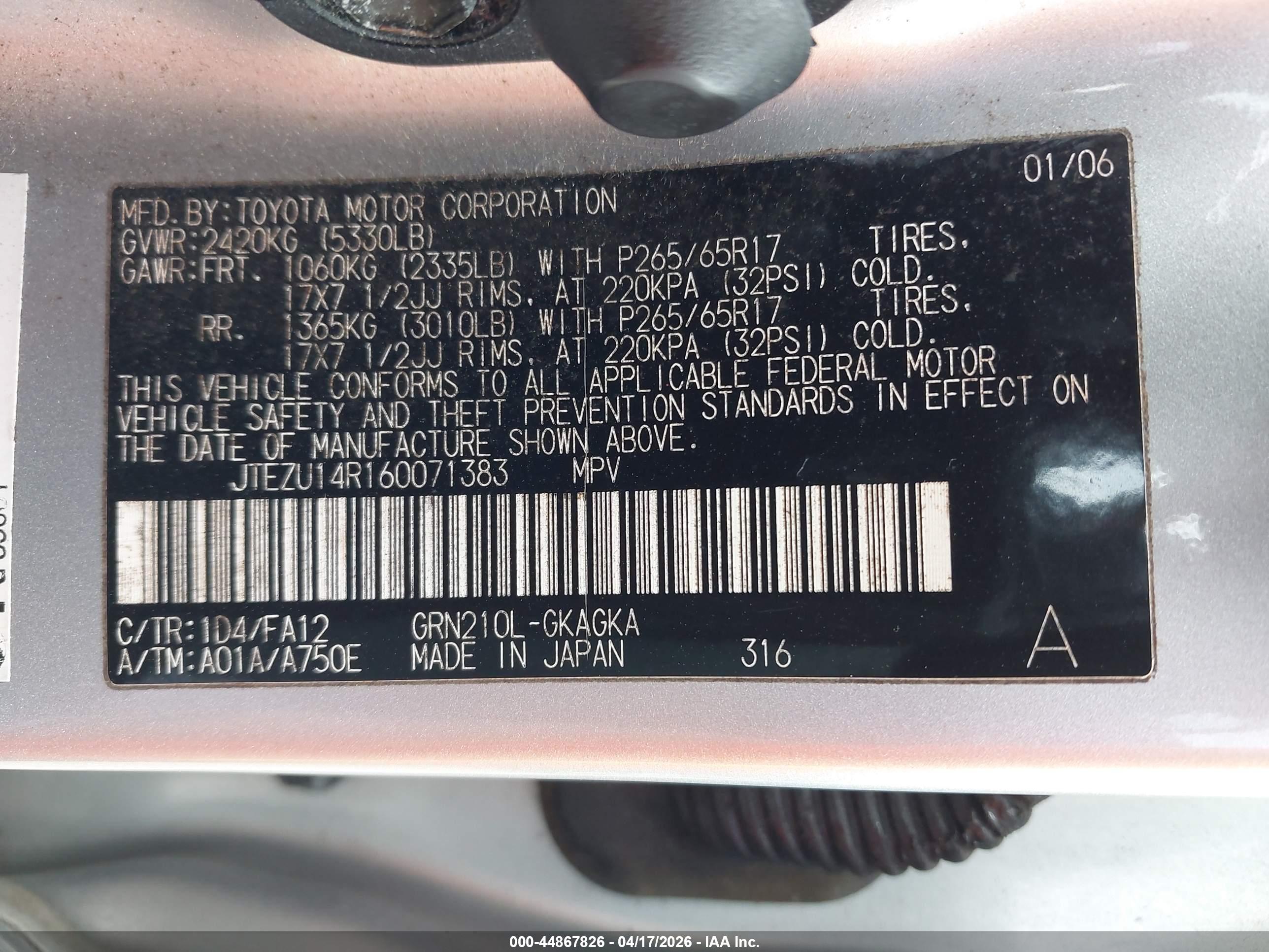 TOYOTA 4RUNNER image 9
