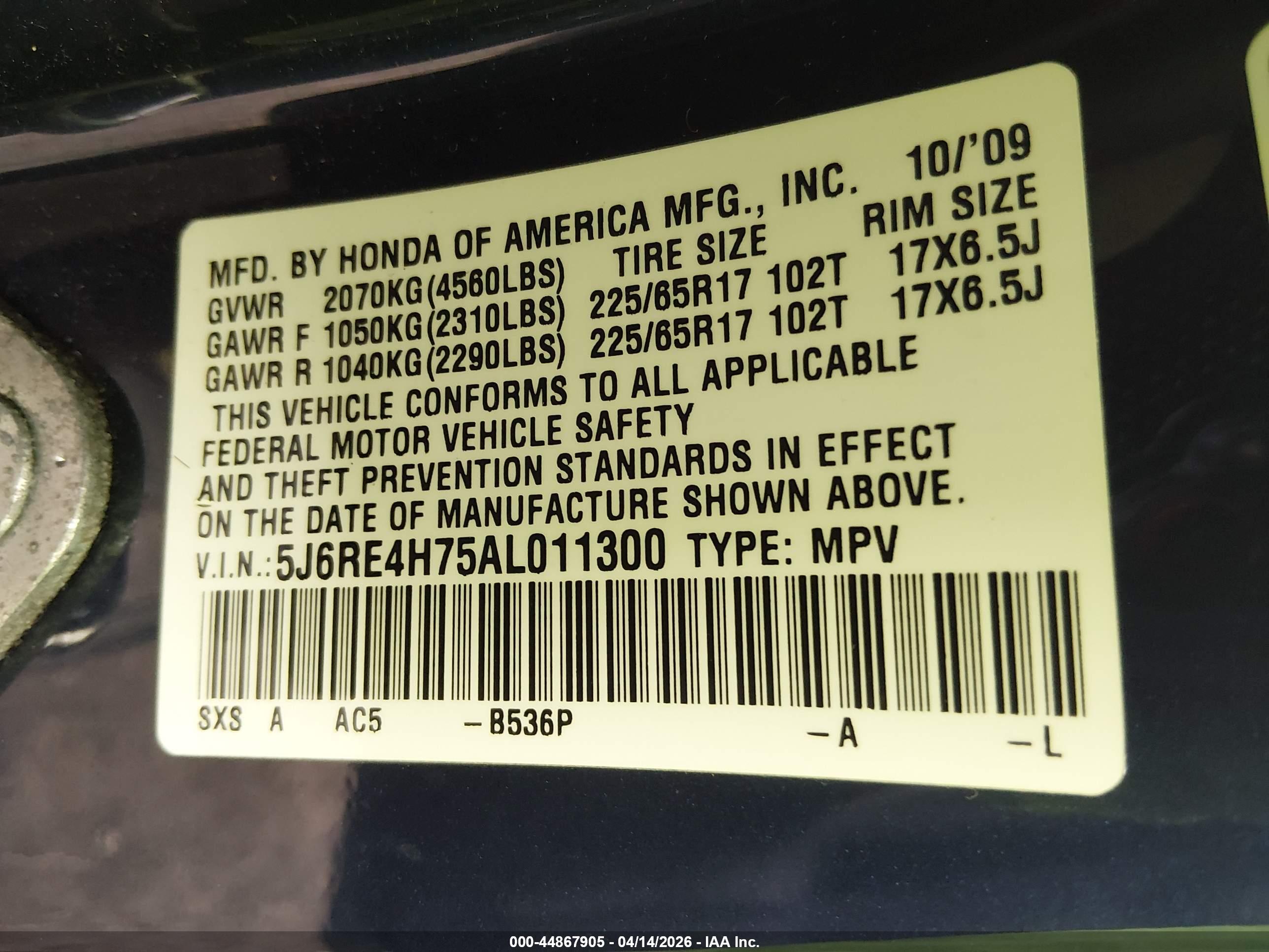 HONDA CR-V image 9