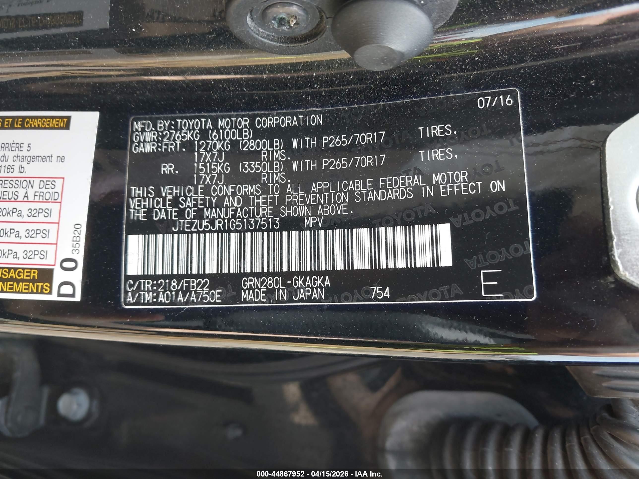 TOYOTA 4RUNNER image 9