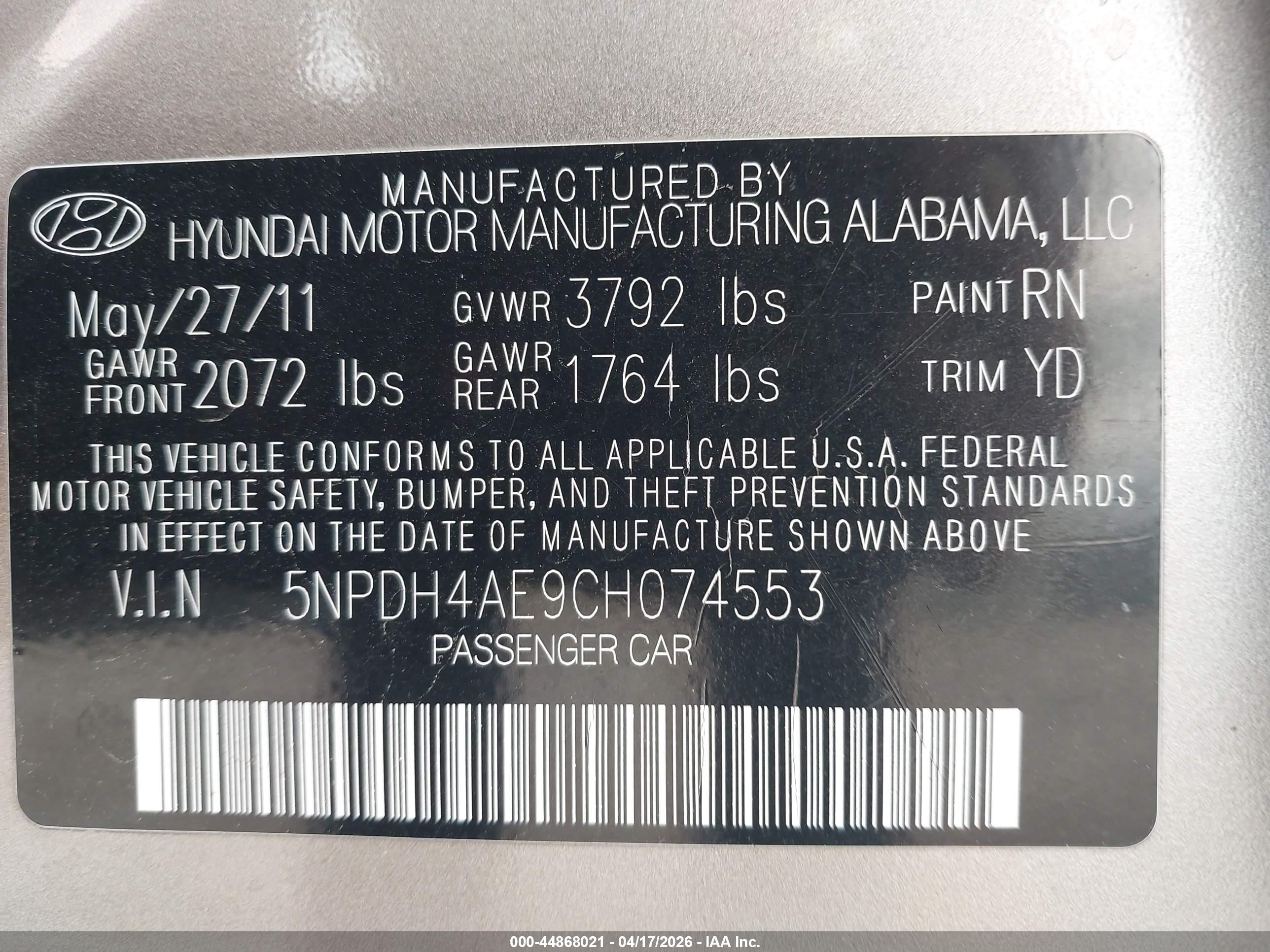 HYUNDAI ELANTRA image 9