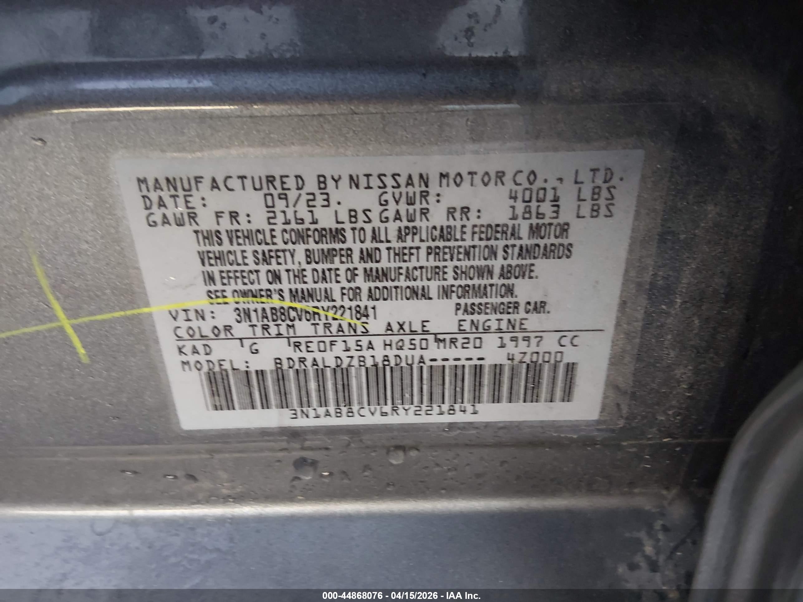 NISSAN SENTRA image 9