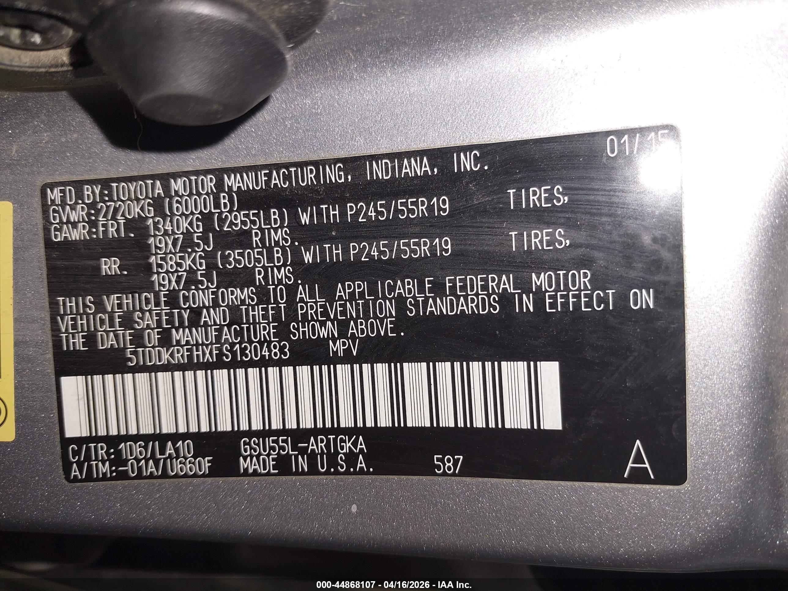 TOYOTA HIGHLANDER image 9