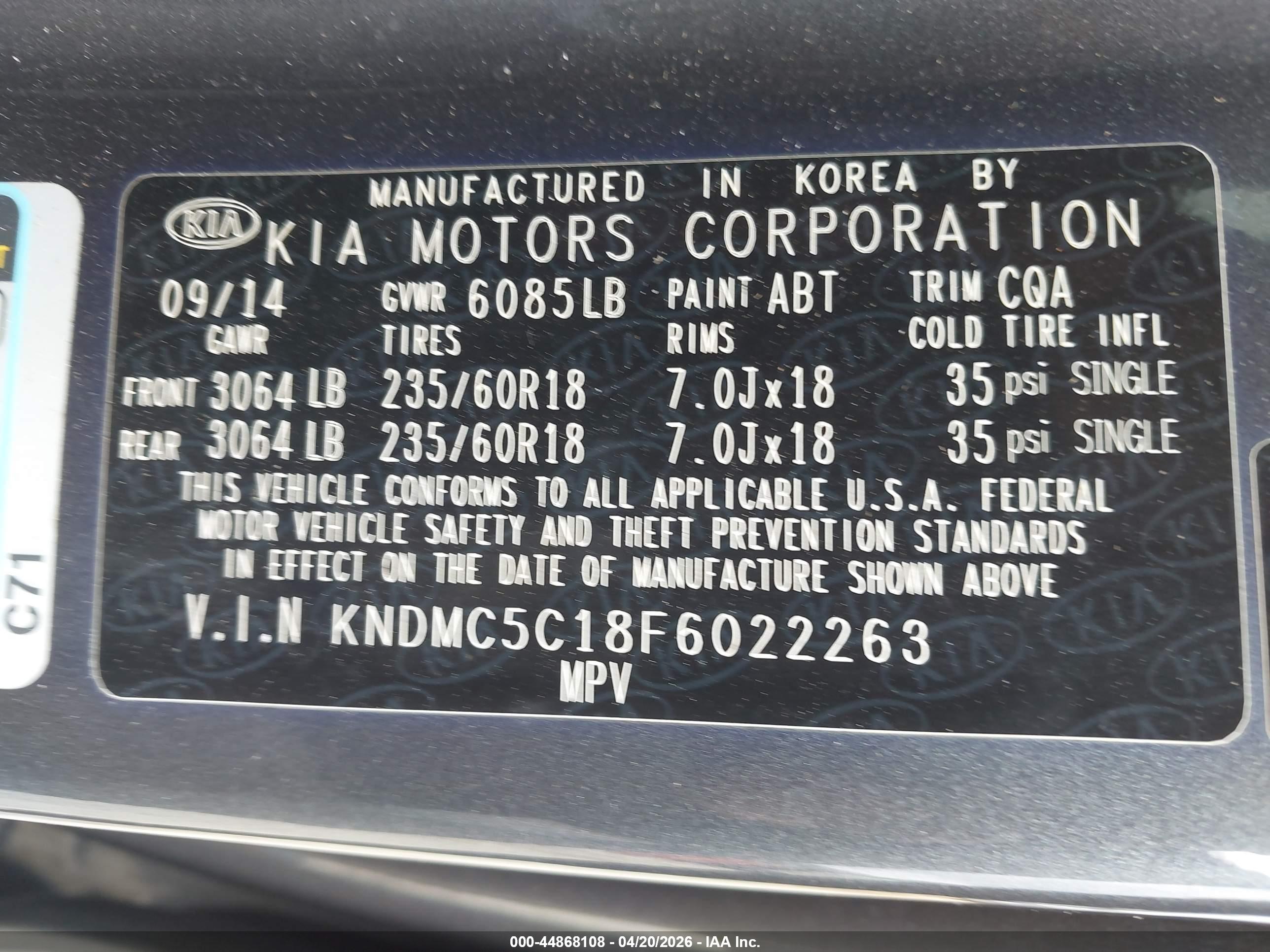 KIA SEDONA image 9