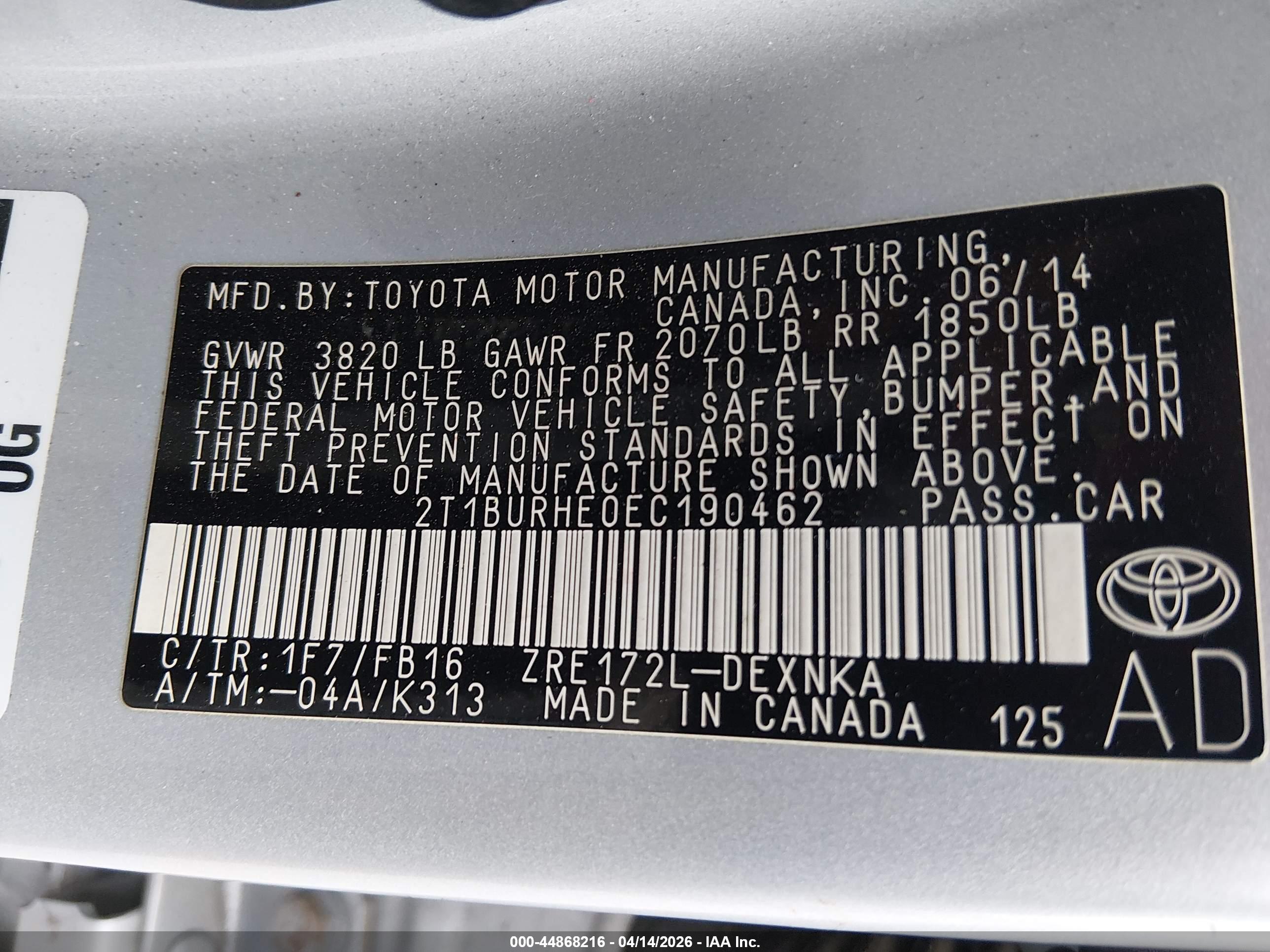 TOYOTA COROLLA image 9