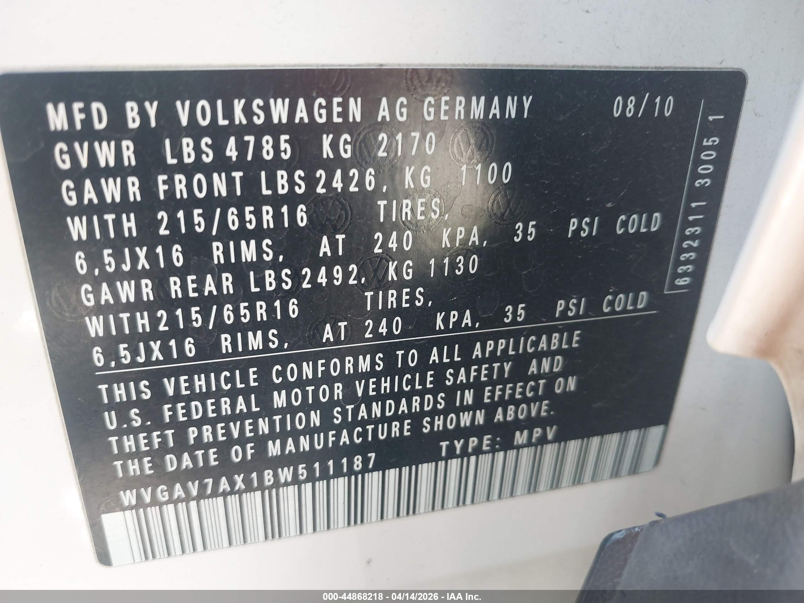 VOLKSWAGEN TIGUAN image 9
